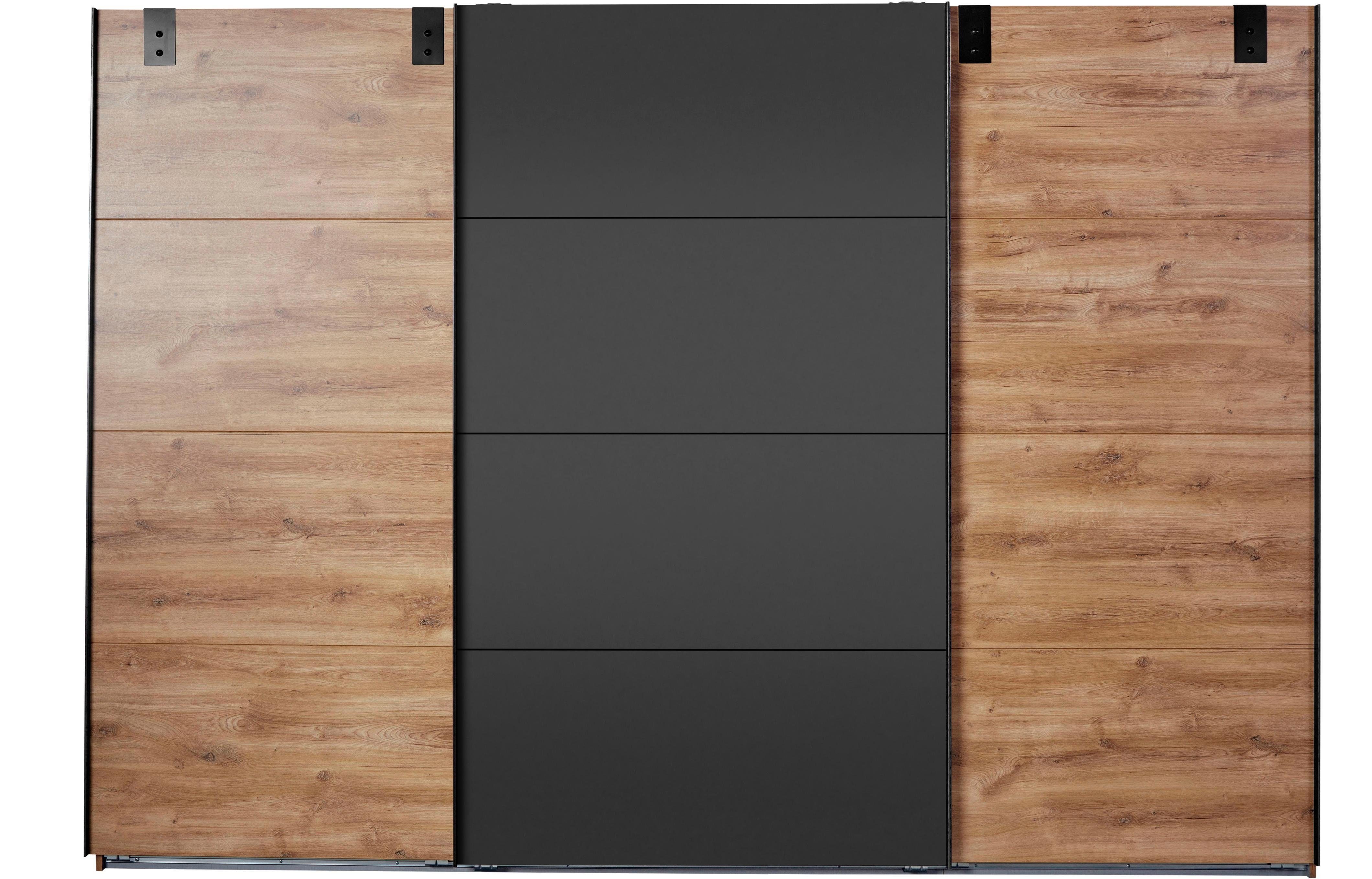 Wimex Schwebetürenschrank Malmö, Kleiderschrank wahlweise mit oder ohne Spiegel Kleiderschrank im Industrial Design, 225 oder 270cm breit