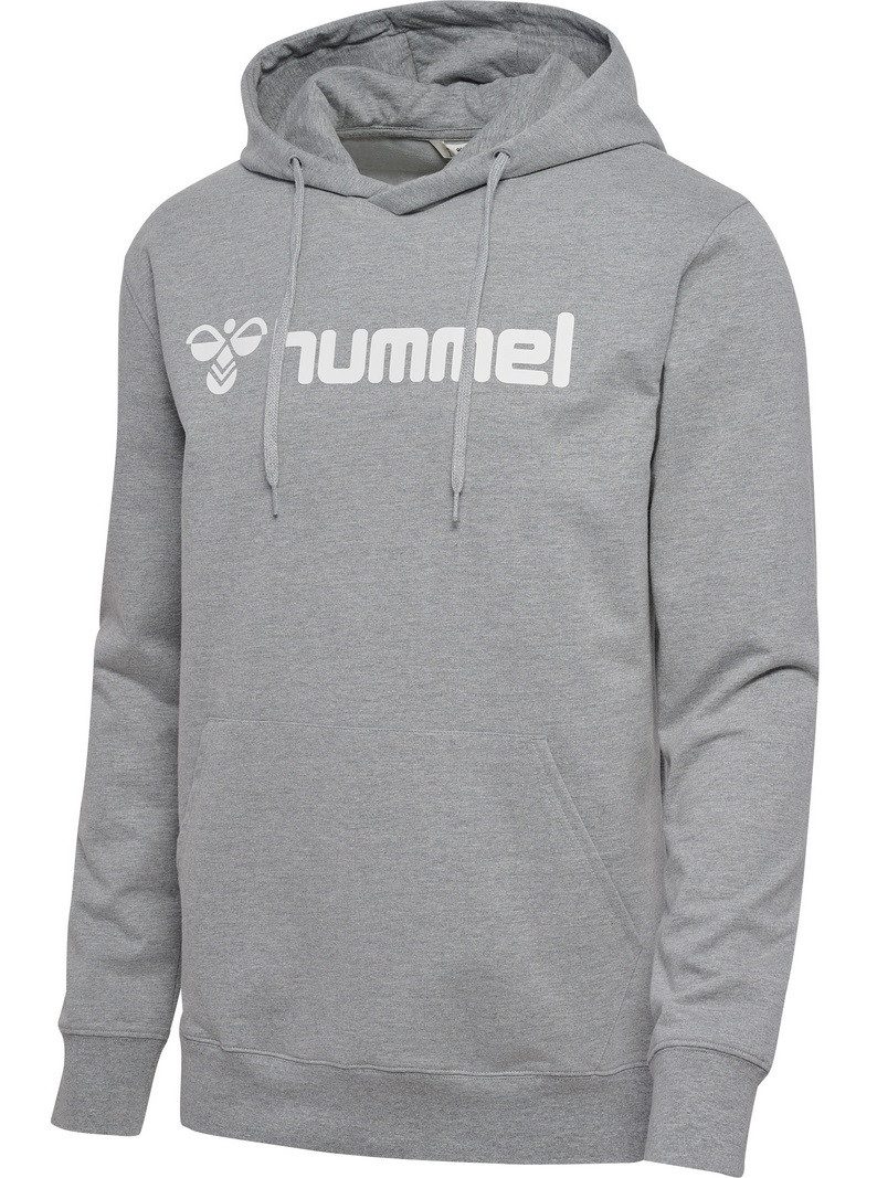 hummel Kapuzenpullover hmlGO 2.0 Logo Hoodie (weicher Sweatstoff) grau Herren
