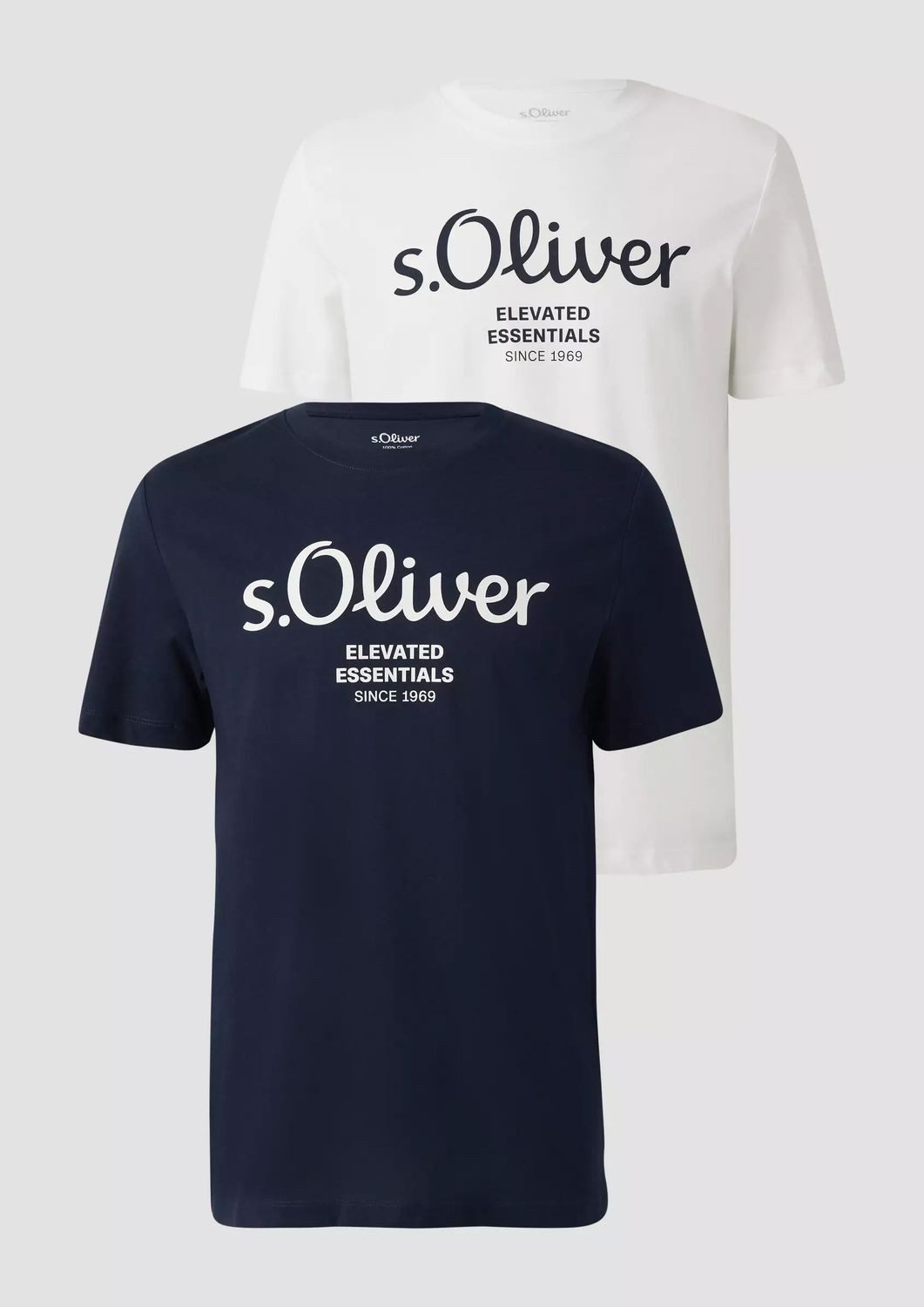 s.Oliver T-Shirt Casual (2-tlg) mit Rundhals-Ausschnitt, günstig online kaufen