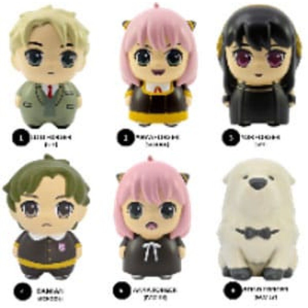 YuMe Toys Spielfigur Spy x Family Squish Hero Anti-Stress-Figuren 8 cm Display (12)
