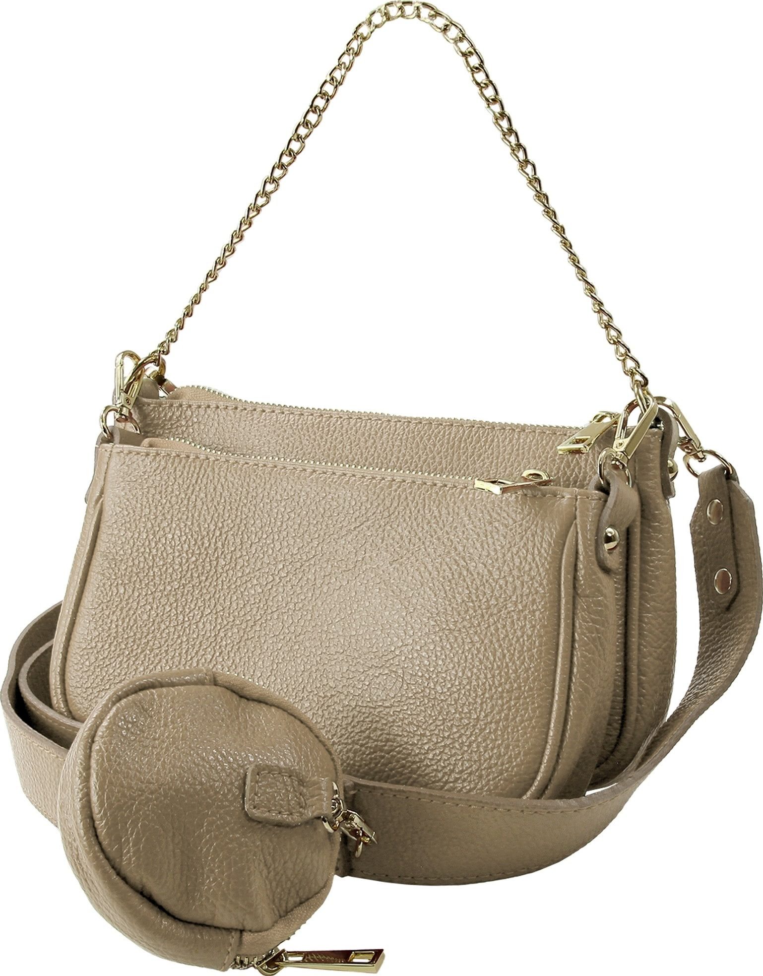 Umhängetasche Toscanto Damen Umhängetasche Leder Tasche