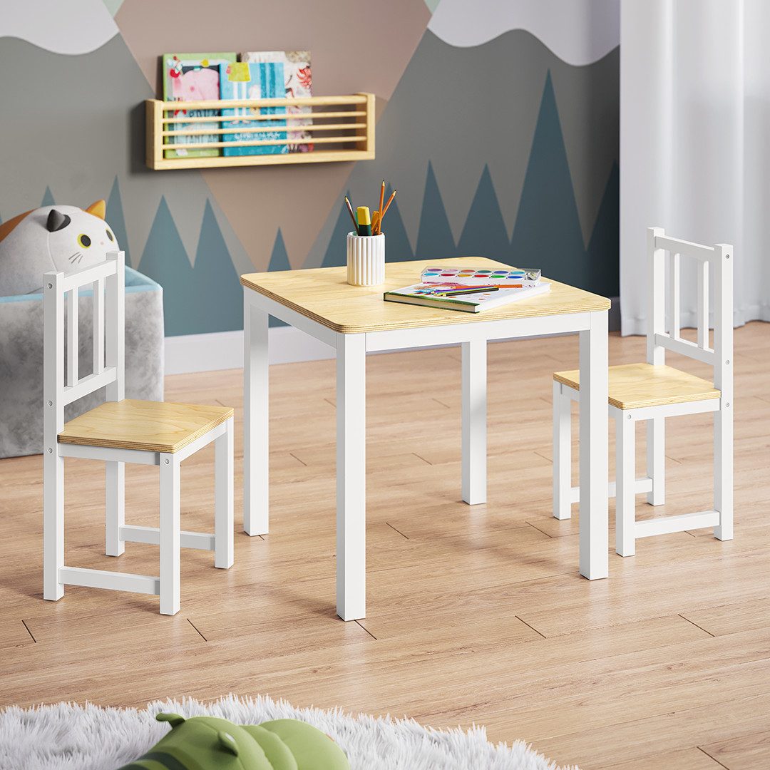 Bellabino Kindersitzgruppe Sora, (2 Stühle und 1 Tisch), Holzsitzgruppe aus günstig online kaufen