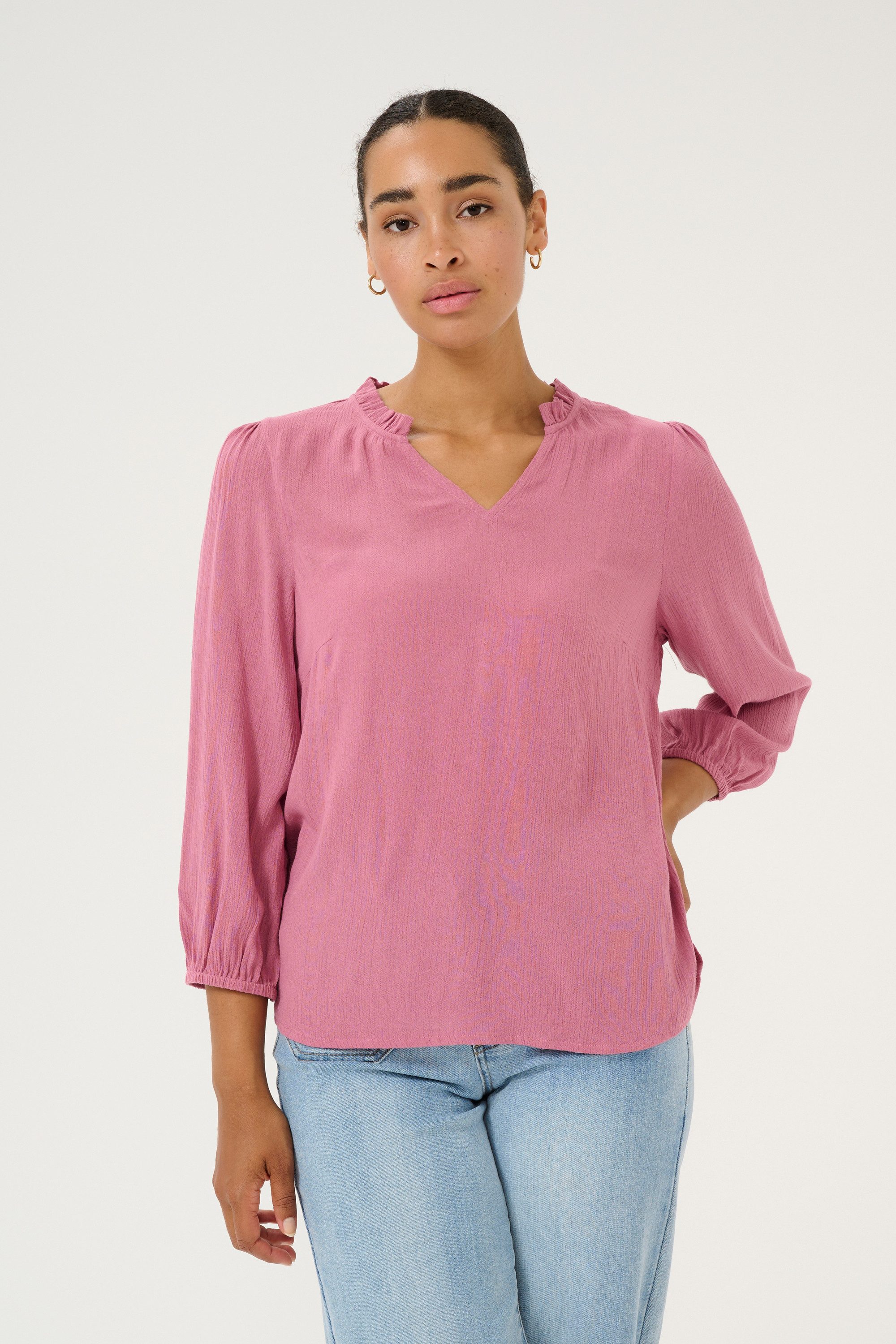 KAFFE Langarmbluse Langarm-Bluse KAkamilla günstig online kaufen