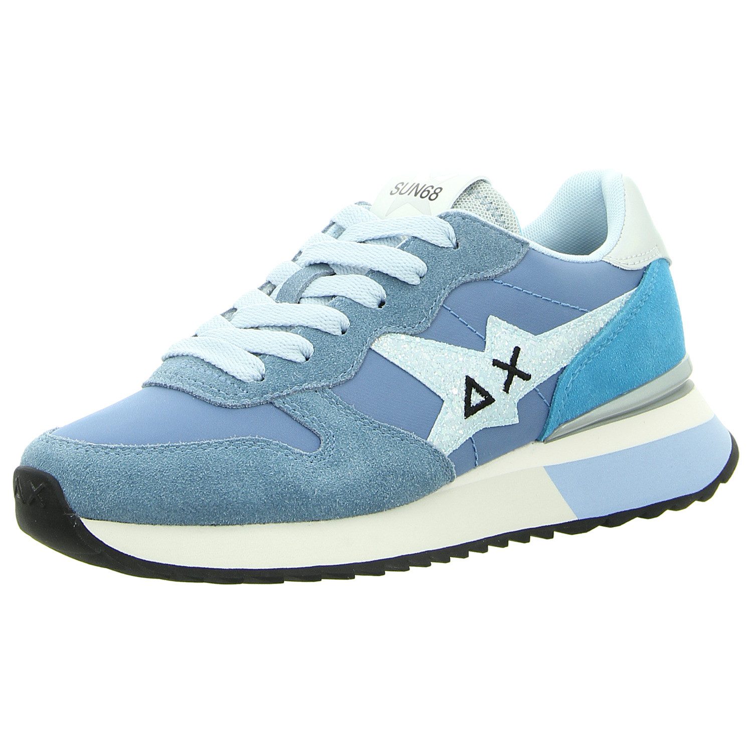 SUN 68 Stargirl Glitter Log Sneaker