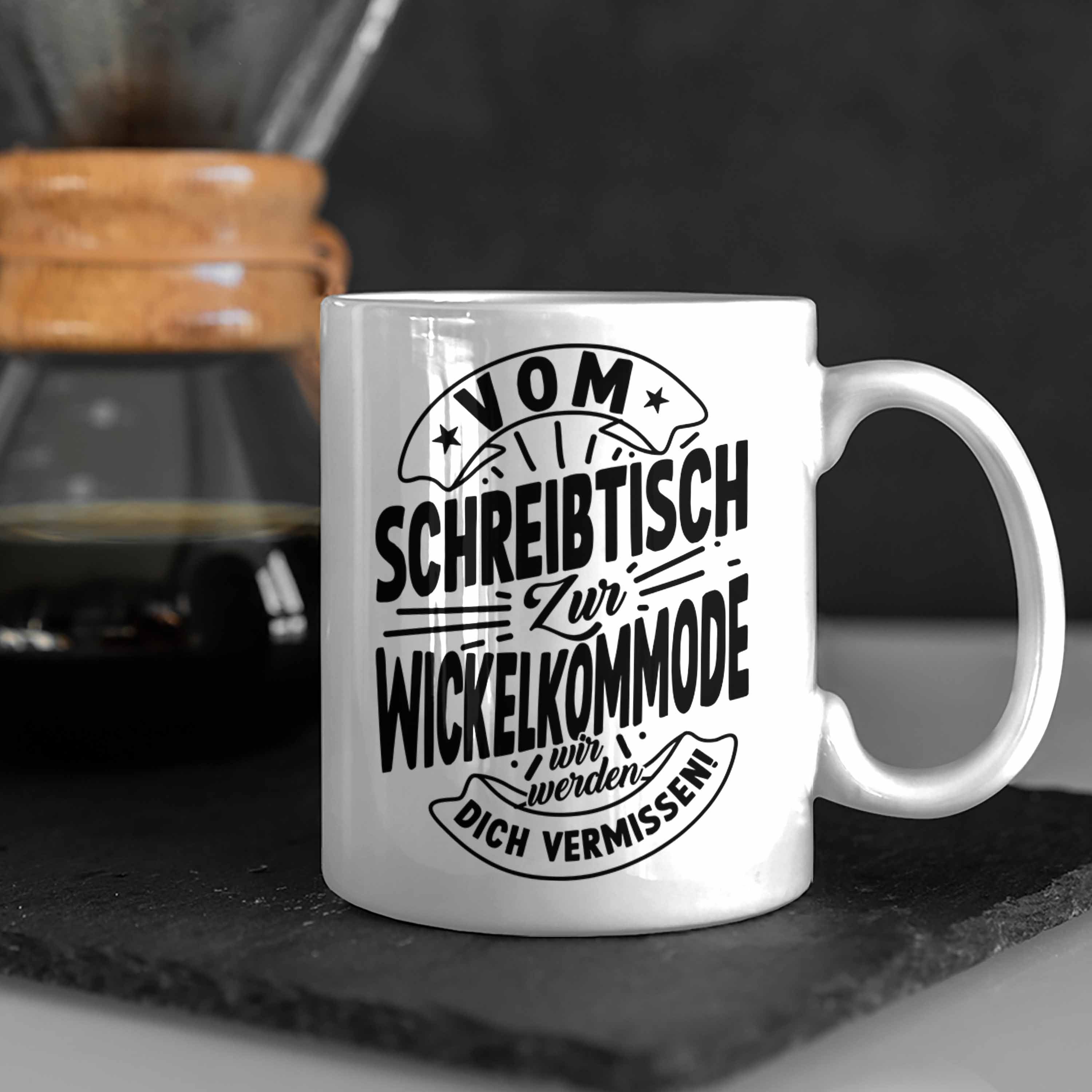 Trendation Kollegi Abschied Weiss Mutterschutz Tasse Mutterschutz Tasse Kaffeetasse Geschenk