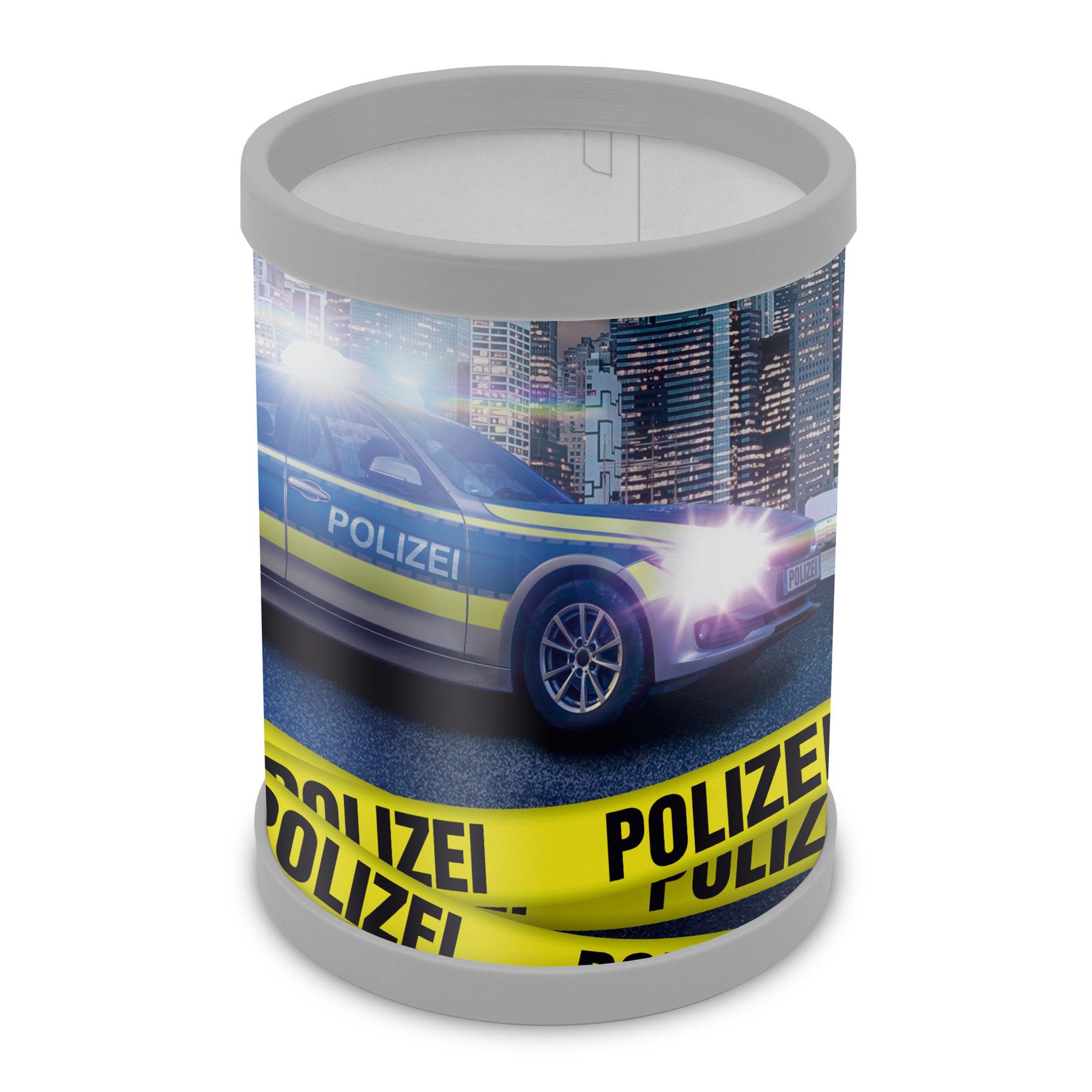 Thumbnail - itenga Schreibtischunterlage itenga Schreibunterlage Deluxe mit Stifteköcher Motiv POLIZEI