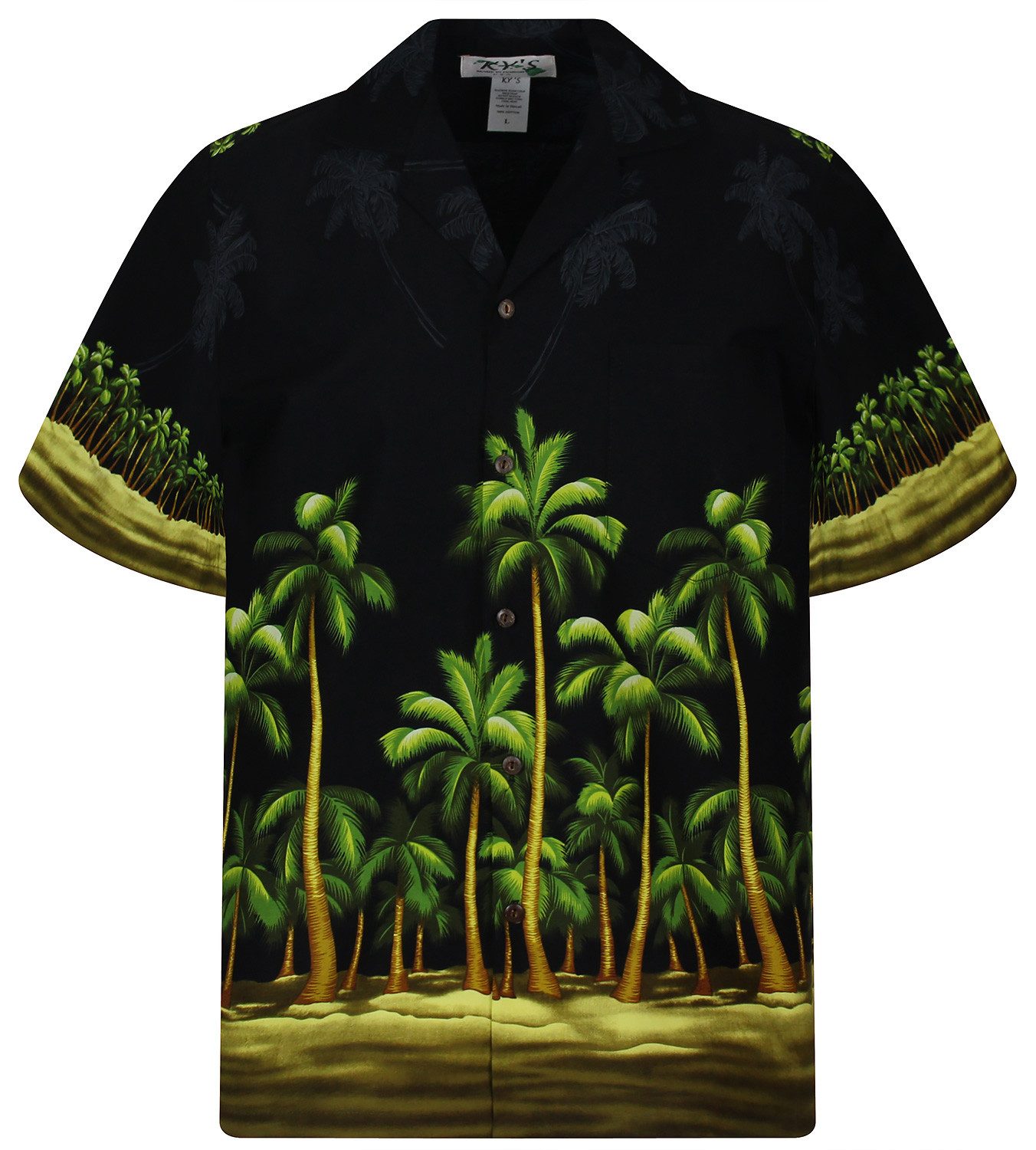 KY's Hawaiihemd Palmenwald Original Hawaiihemd mit günstig online kaufen