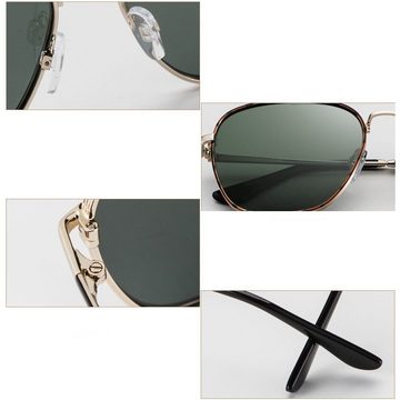 Elegear Pilotenbrille Sonnenbrille Herren Sonnenbrille Polarisiert Fliegerbrille, Metallrahmen 100% UV400 Schutz mit Beeindruckende Farbverstärkung und Klarheit Unisex Sonnenbrille