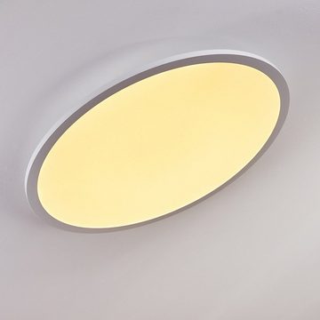 hofstein Panel »Corti« LED Panel dimmbare aus Metall in weiß, CCT 2700-6500 Kelvin, rundes Deckenpanel mit Ø57, 5cm, Fernbedienung dimmbar, 4700 Lumen