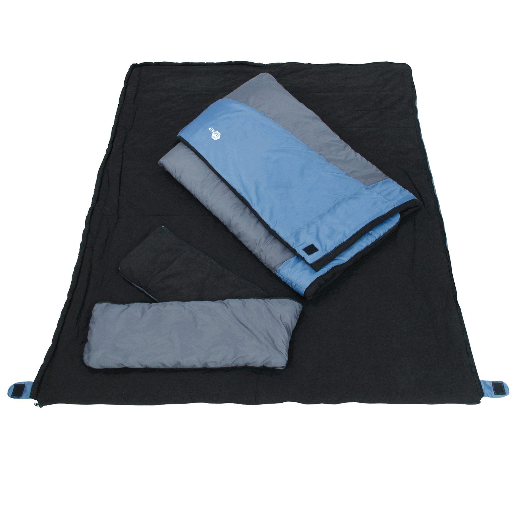 yourGEAR Doppeldeckenschlafsack yourGEAR Schlafsack Sumatra Duo -7°C 230x160cm Futter 100% Baumwolle