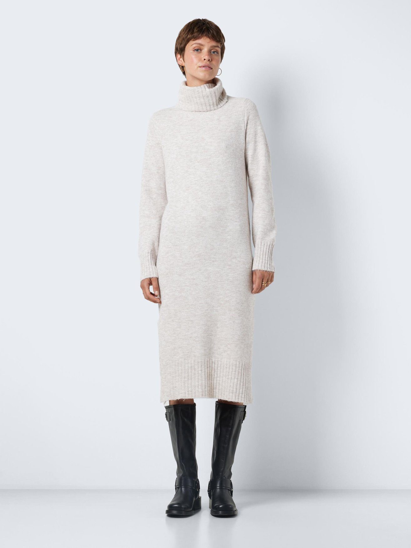 Noisy may Strickkleid Strick Rollkragen Langarm günstig online kaufen