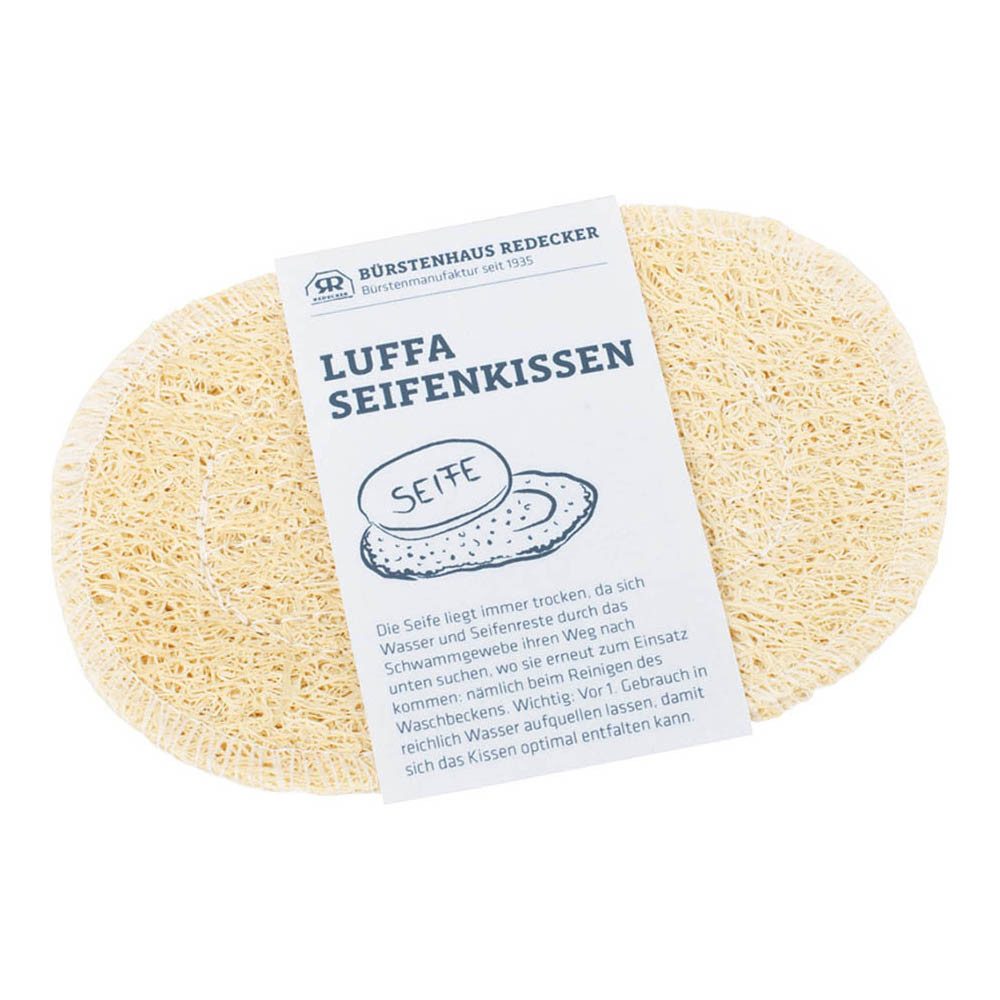 Bürstenhaus Redecker Seifenablage Luffa Seifen Kissen - oval