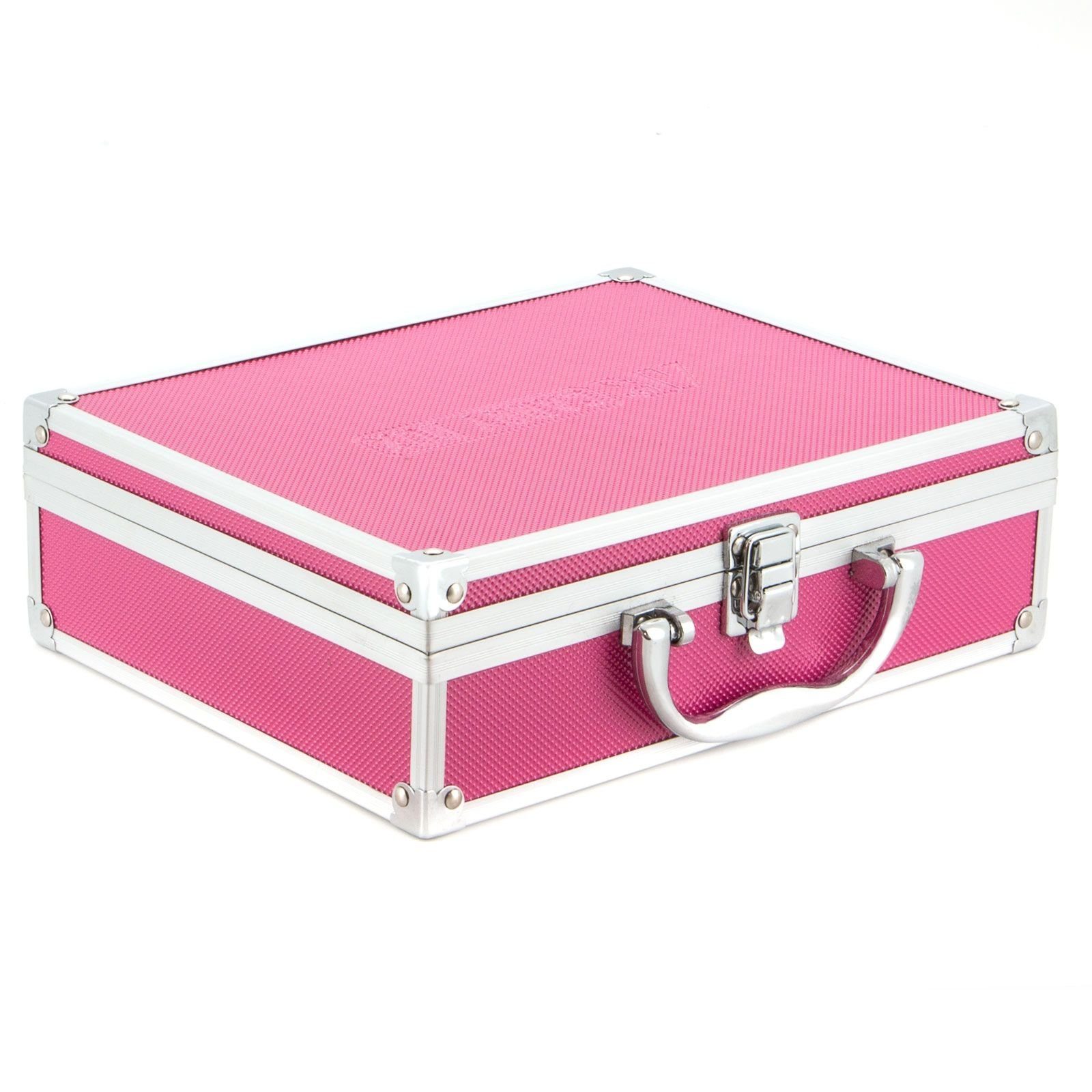 (LxBxH Pink Werkzeugkoffer ECI Koffer Schaumstoffeinlage Farben verschiedene Box Aluminium mit Tools