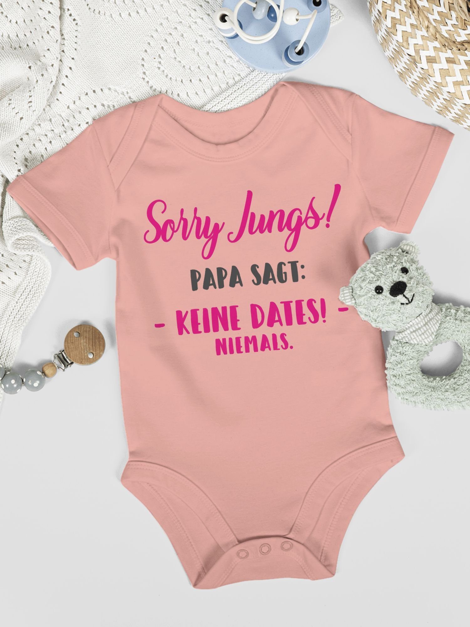 Papa Babyrosa Dates Sorry Baby keine Jungs sagt Shirtracer Sprüche 1 Shirtbody