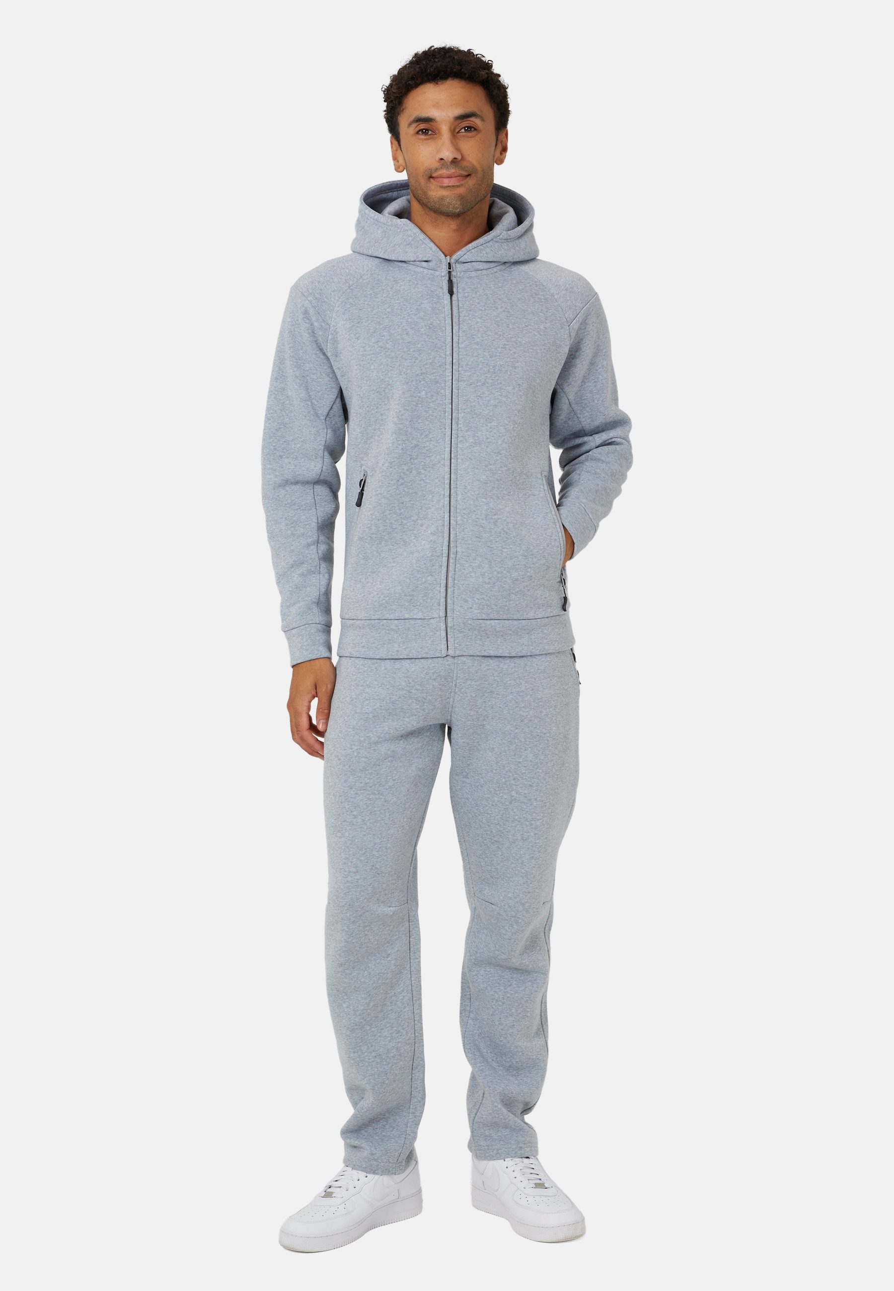 Brave Soul Caprihose Herren-Set aus Zip-Hoodie und Jogginghose