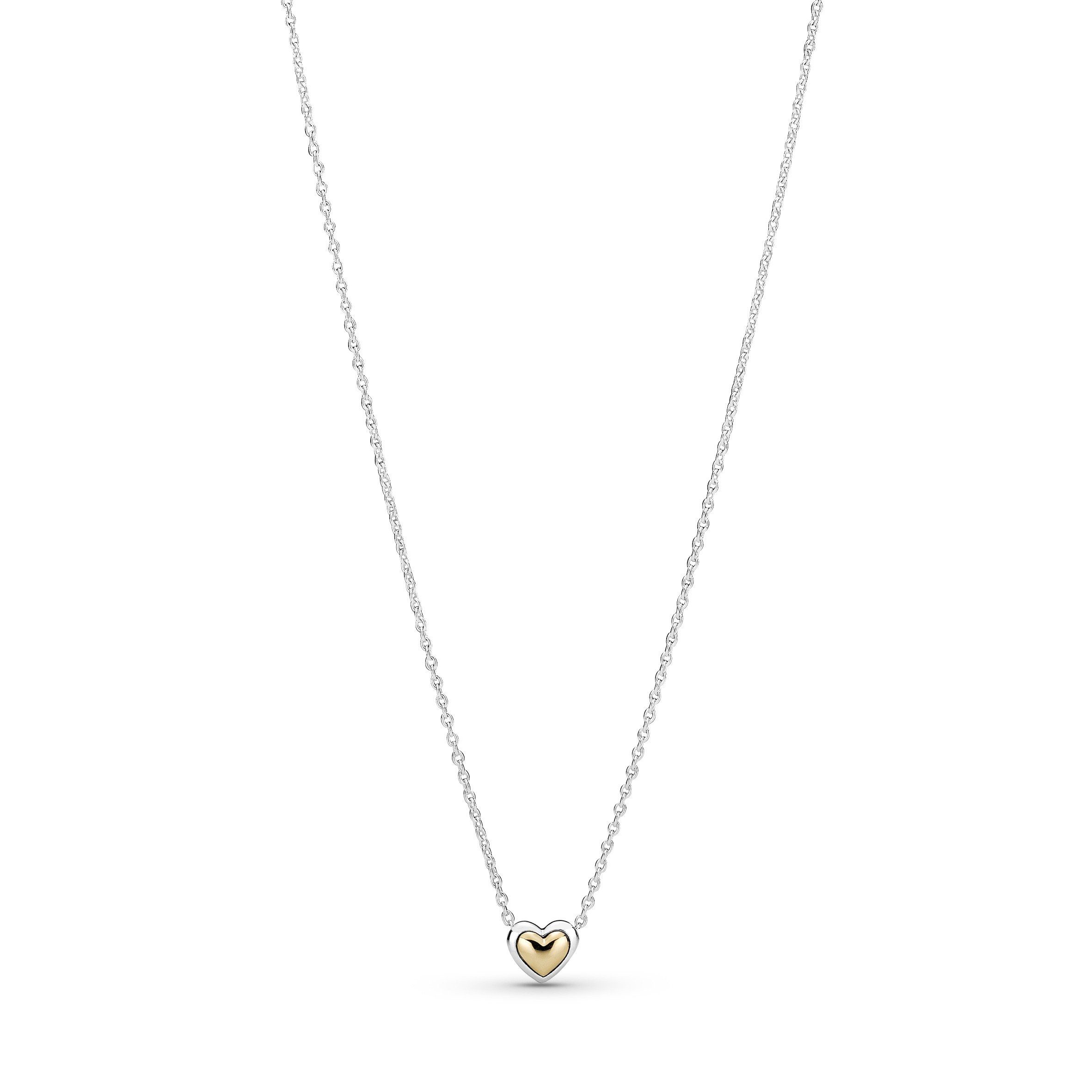 Pandora Kette mit Anhänger »Pandora Halskette Damen 399399C00-45 Silber &  14k Gold HErz« online kaufen | OTTO