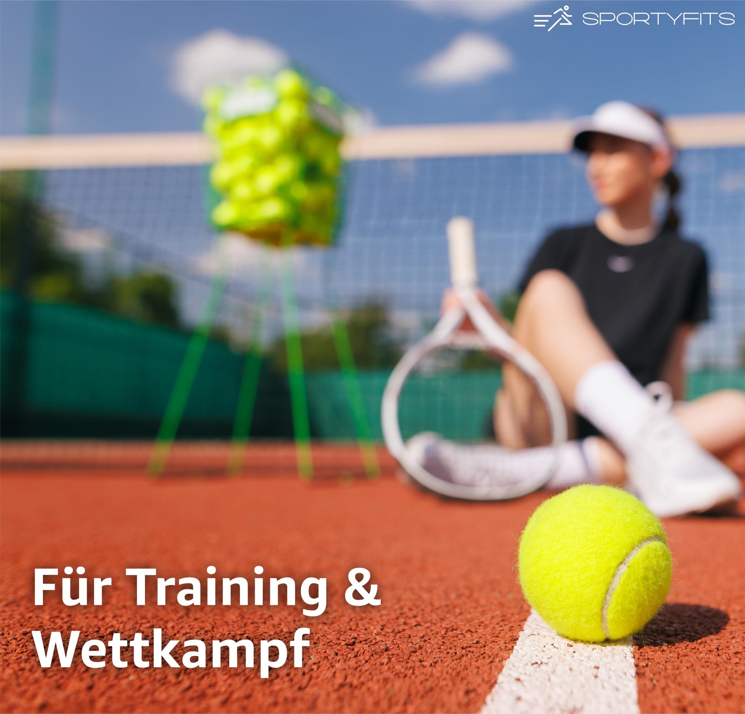 Sportyfits® Tennisball 6x Tennisbälle Sport & Tennis - Training und Wettkampf (6er Set, 6-St., 6x Tennisball)