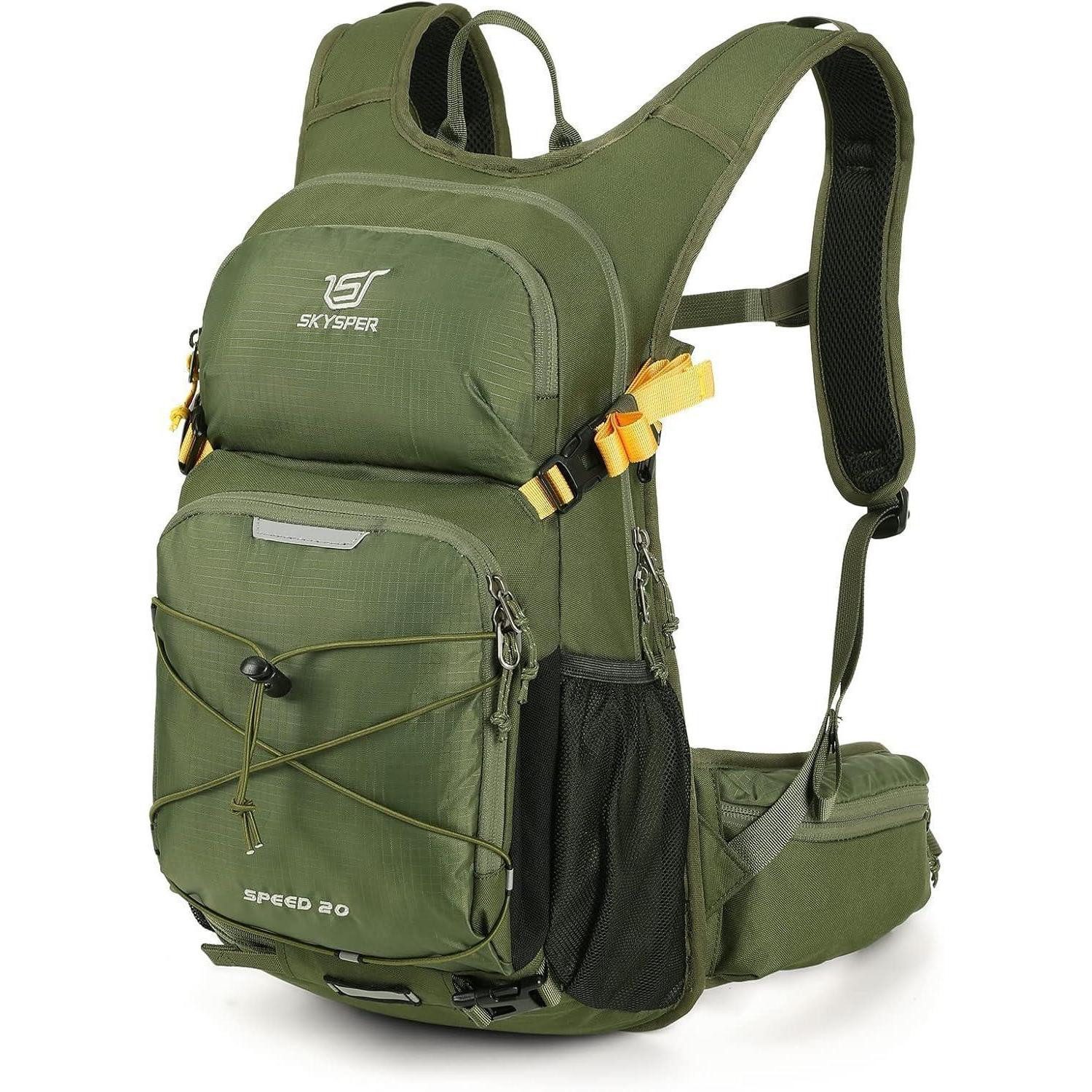 LuxusKollektion Fahrradrucksack Wanderrucksack 20L Fahrradrucksack Ispeed20-militärgrün