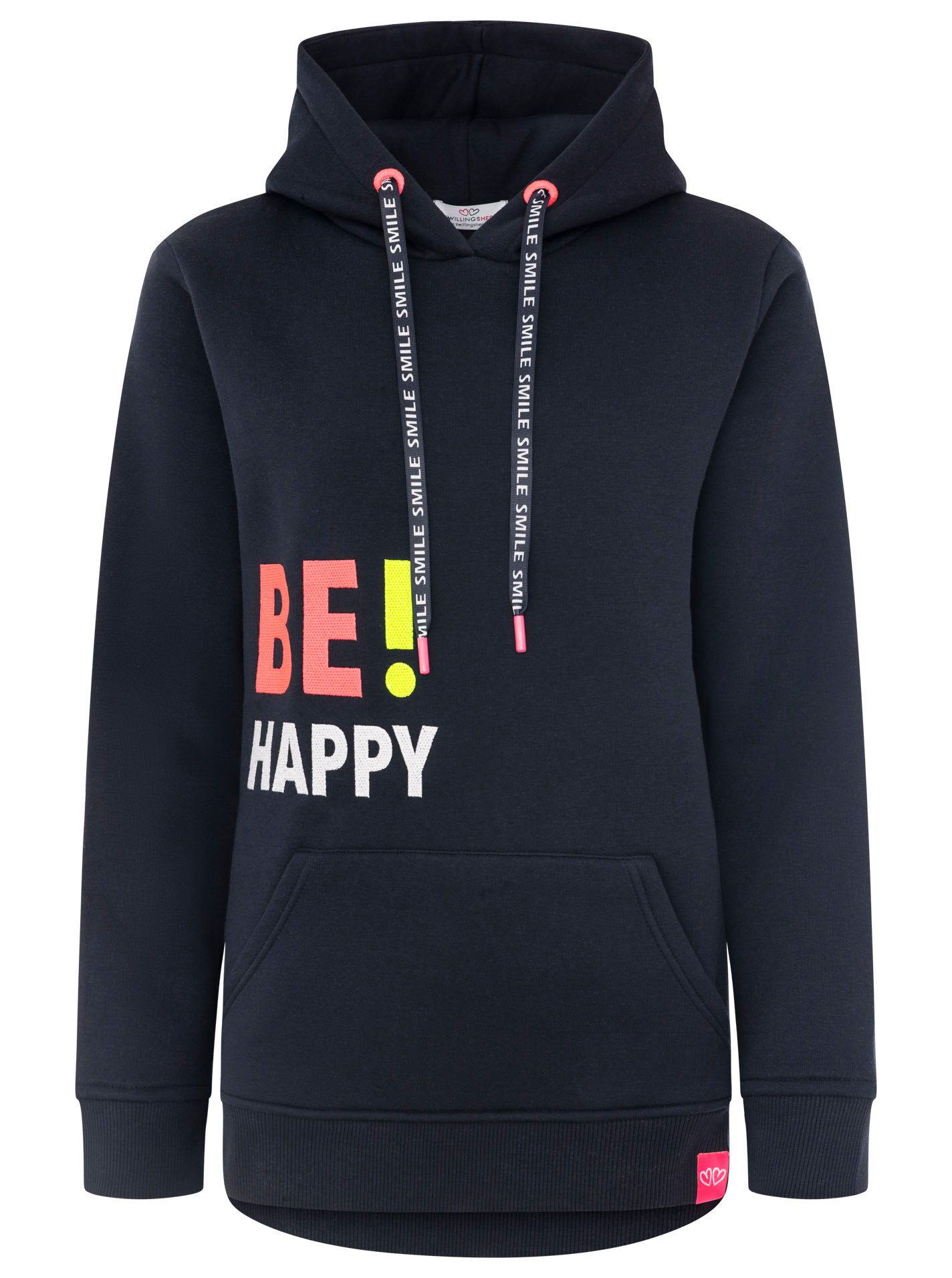 Zwillingsherz Kapuzensweatshirt Kapuze, innen mit weichem Fleece, Taschen