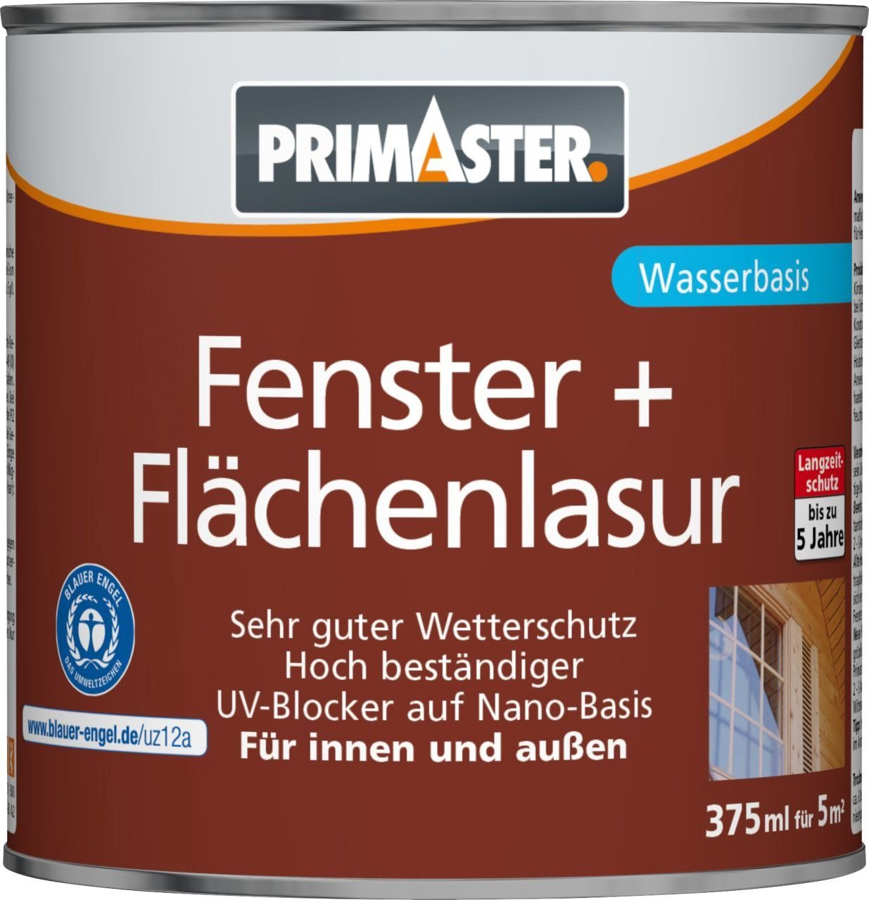 Flächenlasur und ml Lasur farblos Primaster Fenster Primaster 375