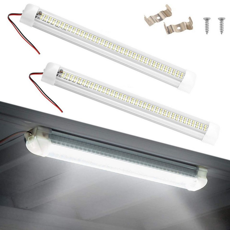 LETGOSPT LED Lichtleiste 2x LED Innenlichtleiste 108 LEDs, 12V LED