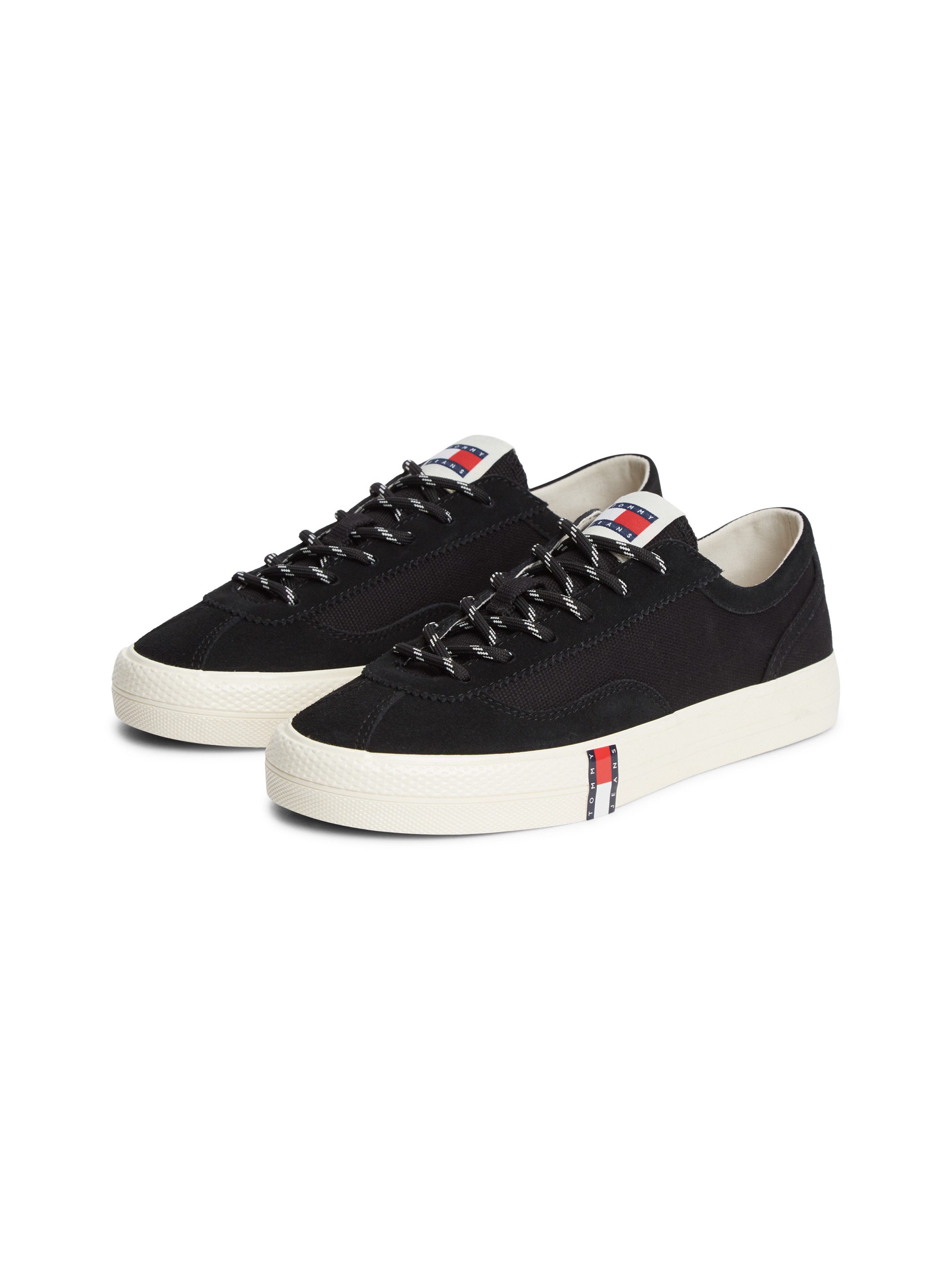 Tommy Jeans ARCHIVE Y2K Sneaker Schnürschuh, Halbschuh, Freizeitschuh mit Kontrastbesatz