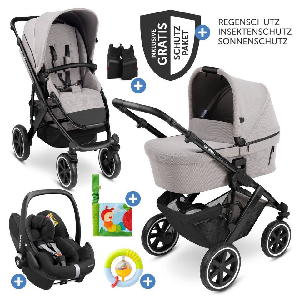 ABC Design Kombi-Kinderwagen Salsa 4 Air - 3in1 - Biscuit, Kinderwagen ...