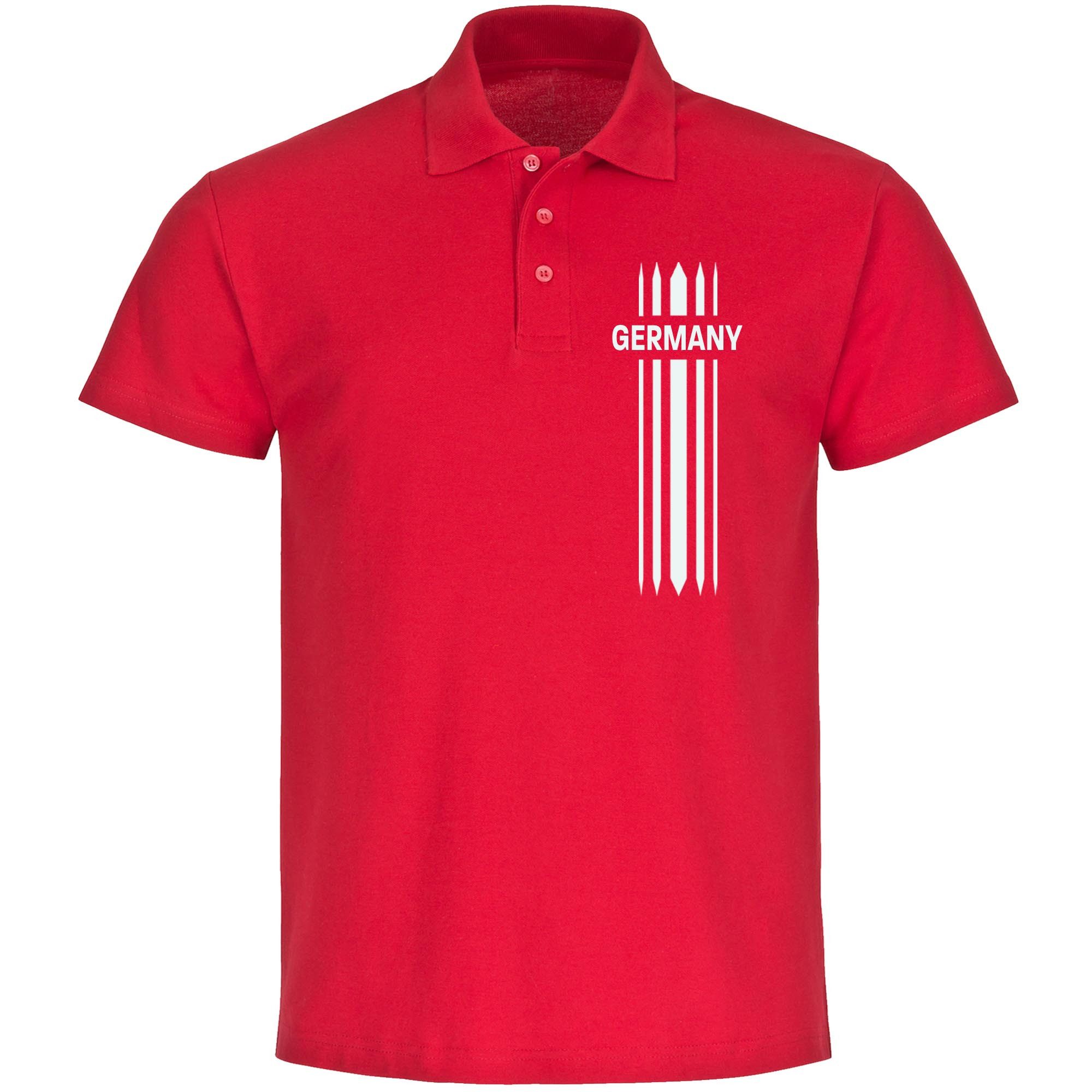 multifanshop Poloshirt Germany - Streifen - Polo