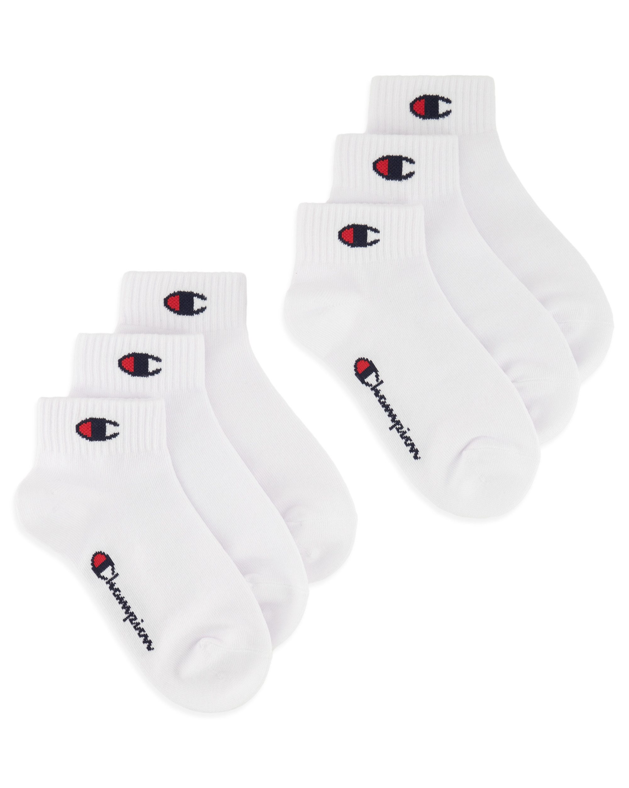 Champion Kurzsocken 6 Pack Quarter Socks (6-Paar, Set) für sportive Aktivitäten, sportlicher Look, aus Baumwollmischung