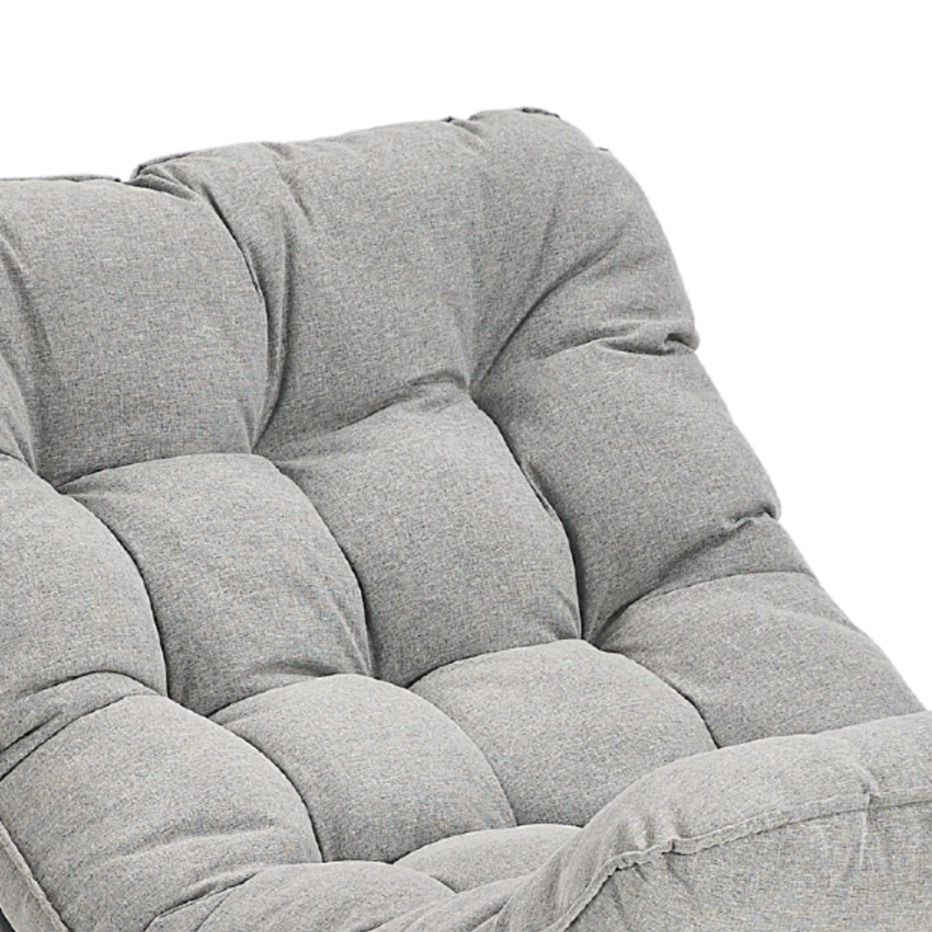 CASA DOMA Gartenlounge-Sessel Paola, Schaukelstuhl, Schaukelsessel für Balkon, Garten, Terrasse (Outdoor-Sessel, inkl. Auflage), Schaukelfunktion, 10cm dicke Polster, Textilgewebe, Stahlgestell