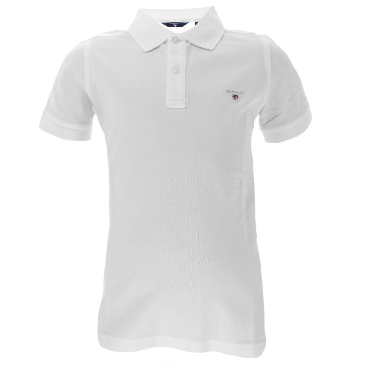 Gant Poloshirt 902201 Kinder Unisex Poloshirt Original Pique aus Baumwolle Weiß(110) | Poloshirts
