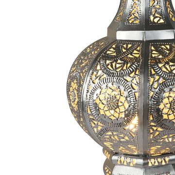 Marrakesch Orient & Mediterran Interior Deckenleuchte Orientalische Pendelleuchte Lampe Kumira Silber, Deckenlampe