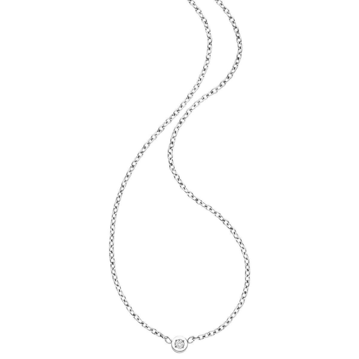Boccia Kette mit Anhänger 08069-01, für Damen-Collier Titan mit Diamant