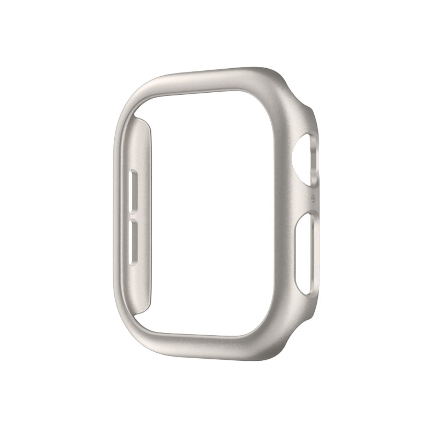 Wigento Smartwatch-Hülle Für Apple Watch Series 11 / 10 46mm Kunststoff Hülle Gehäuse Titan, PC-Schutzhülle für optimalen Schutz und einfache Installation
