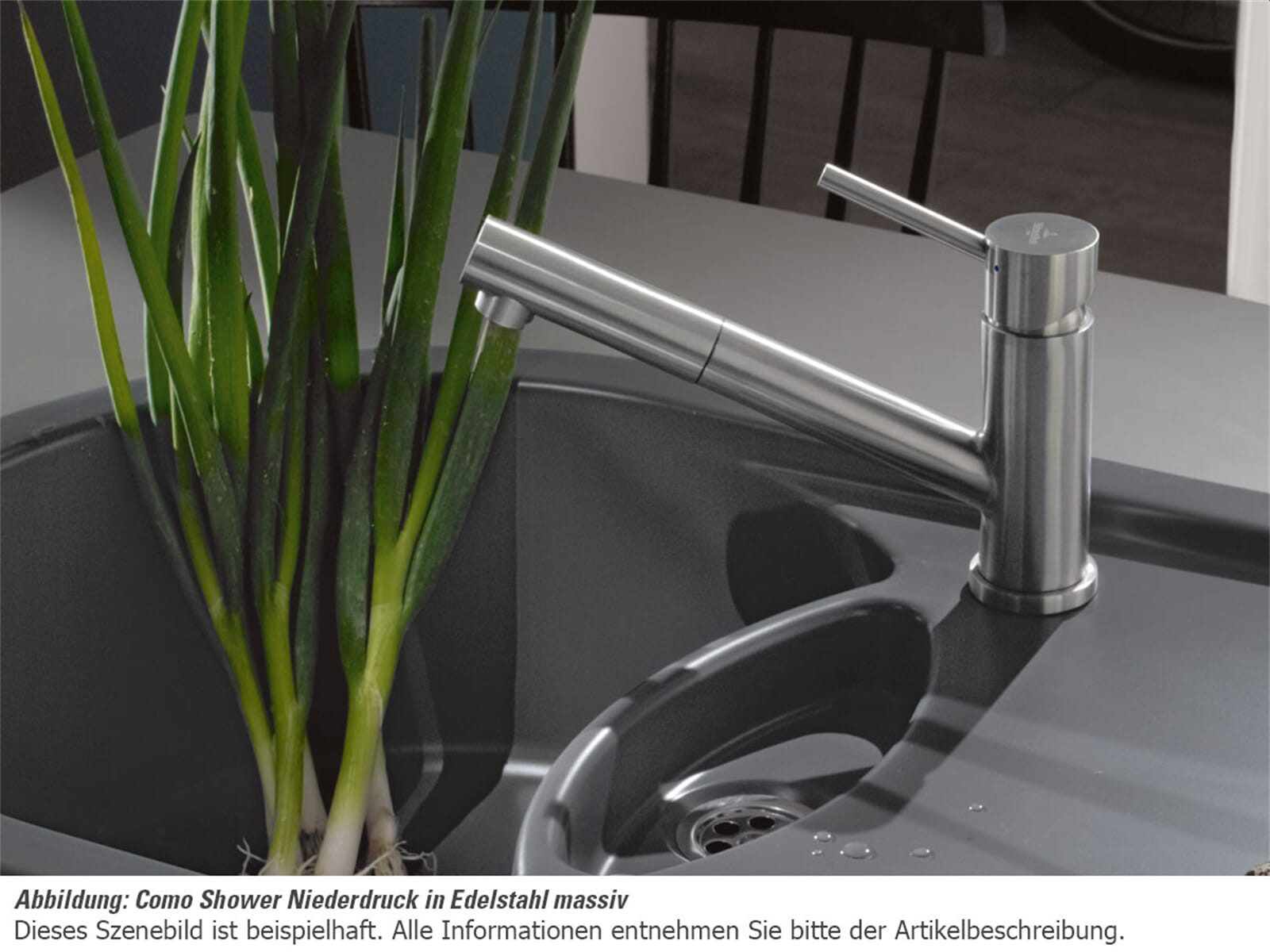 Villeroy & Boch Küchenarmatur (1-St) 9252 11 LC, keramische Dichtungen, mit Ausziehbrause
