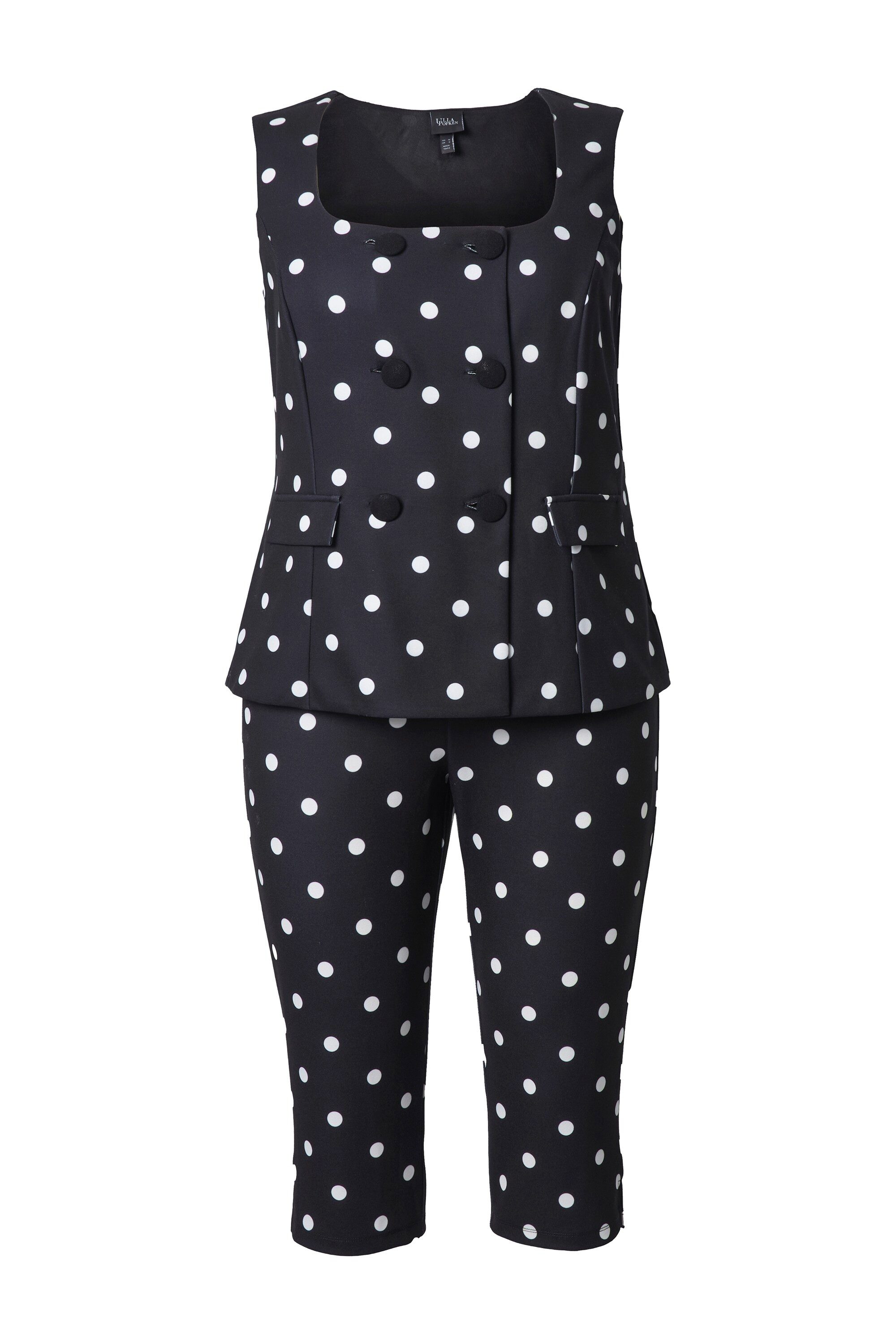 Ulla Popken Funktionshose Jersey-Jumpsuit