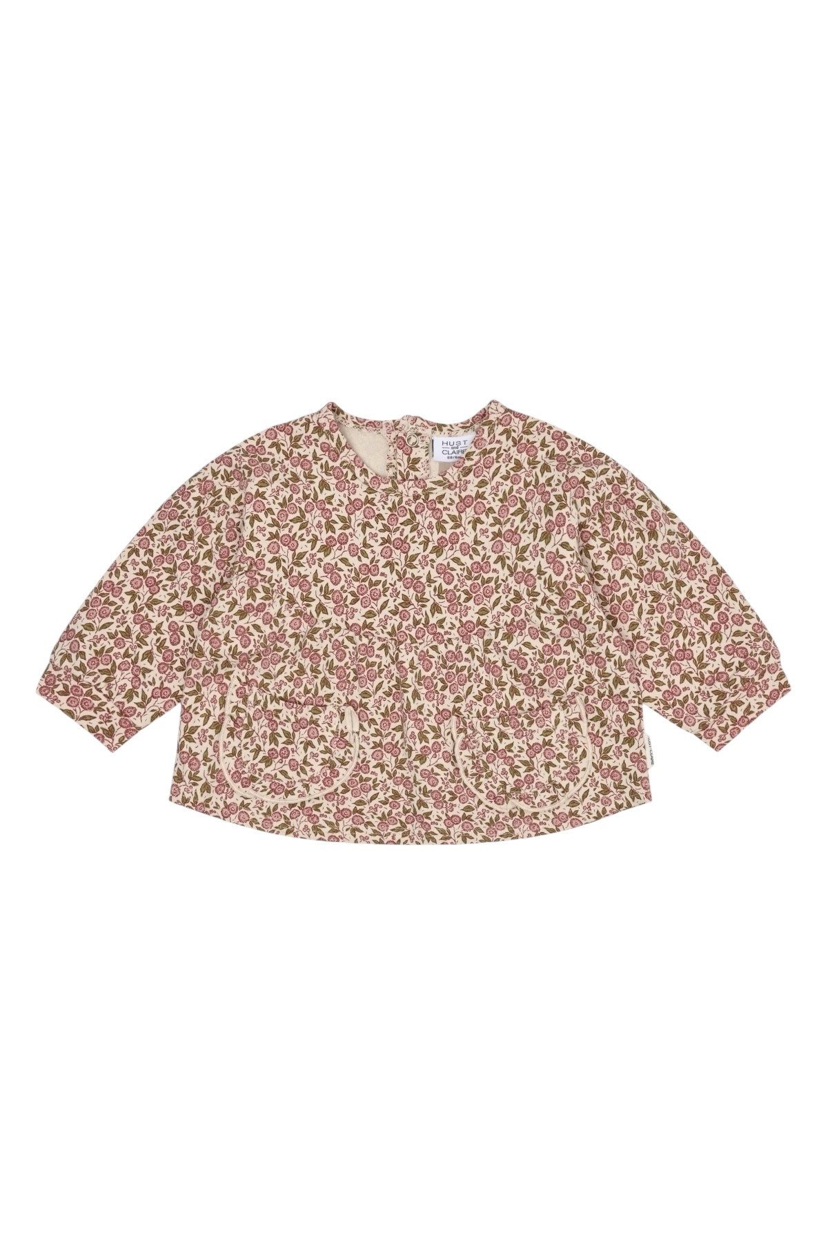 Hust & Claire Langarmbluse Sara Flora (1-tlg) Hust & Claire Baby Mädchen Bluse Sara Flora mit Blumenmuster