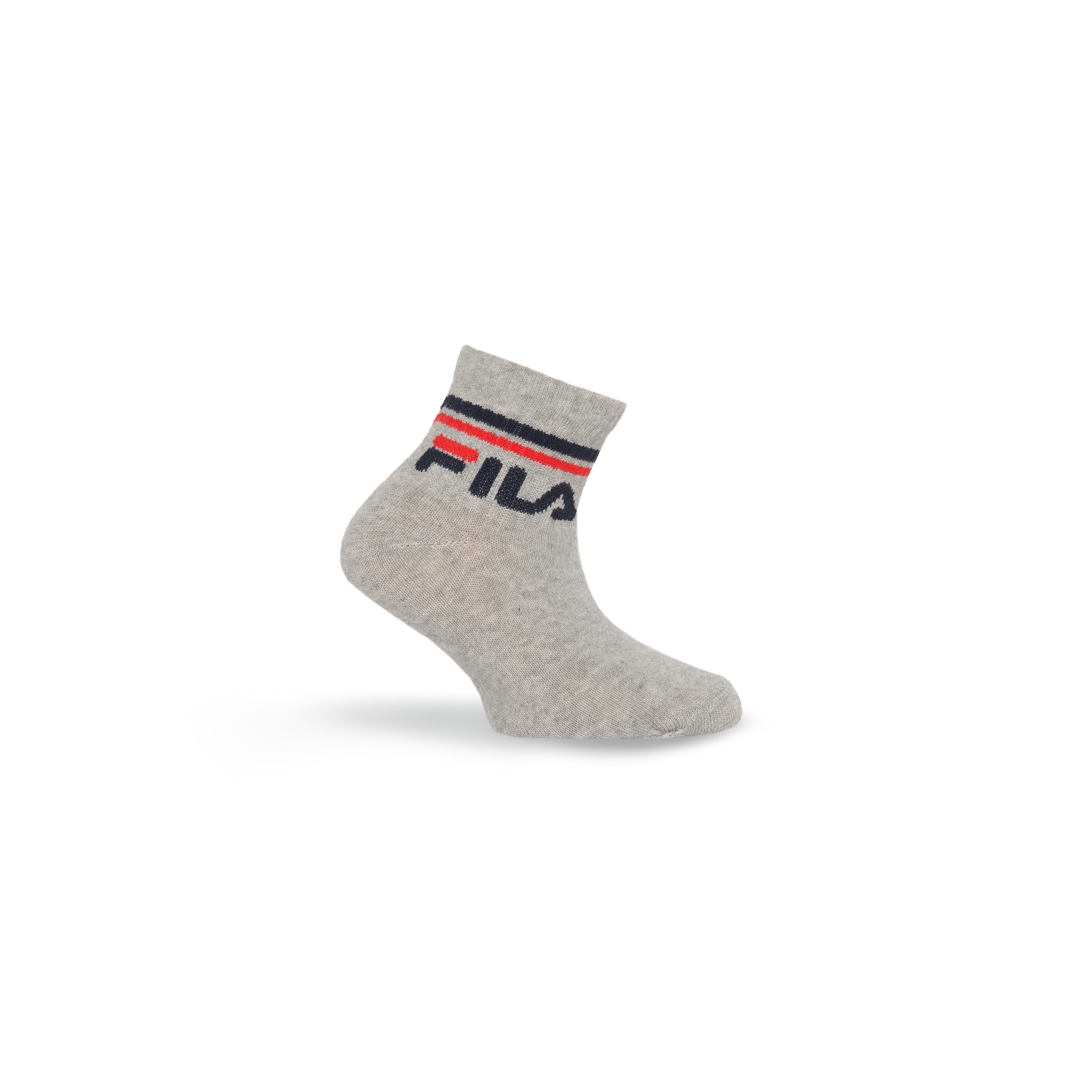 Fila Kurzsocken JUNIOR UNISEX QUARTER PLAIN SOCKS (6-Paar) mit eingestricktem Logo im Bündchen, Kindersocken