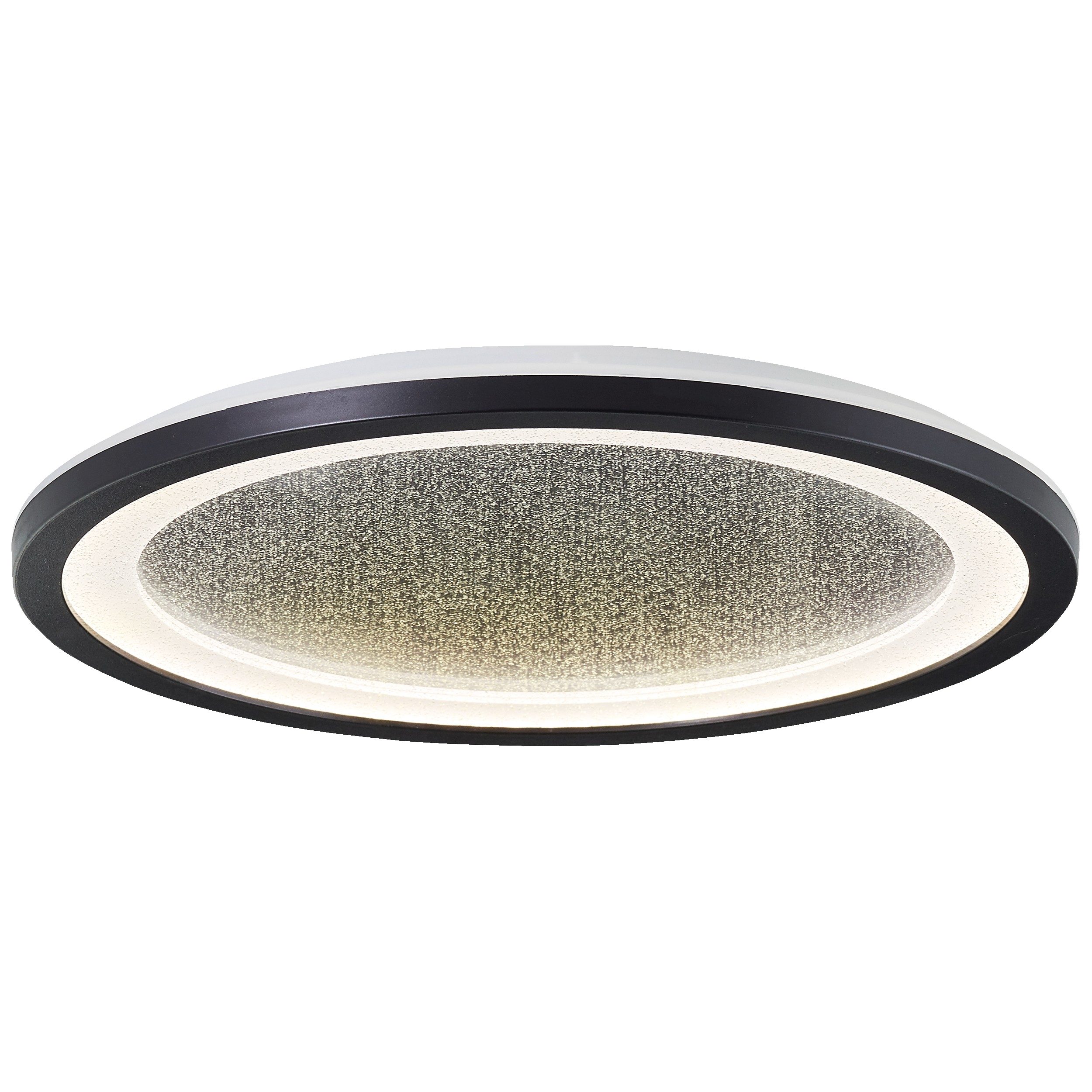Lightbox LED Panel, LED fest integriert, Neutralweiß, LED-Deckenlampe mit Glitzereffekt, 22 W, 2200 lm, 4000 K, schwarz