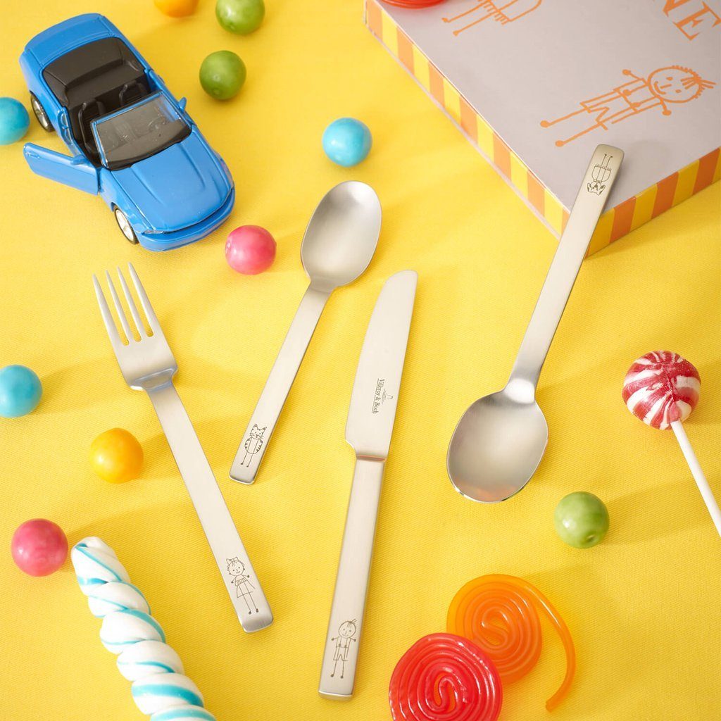 Villeroy & Boch Kinderbesteck Kid's Dining Kinderbesteck, 4tlg (4-tlg), 1 Personen, Edelstahl, Edelstahl, 4 Stck, spülmaschinenfest – Bild 2 von 3