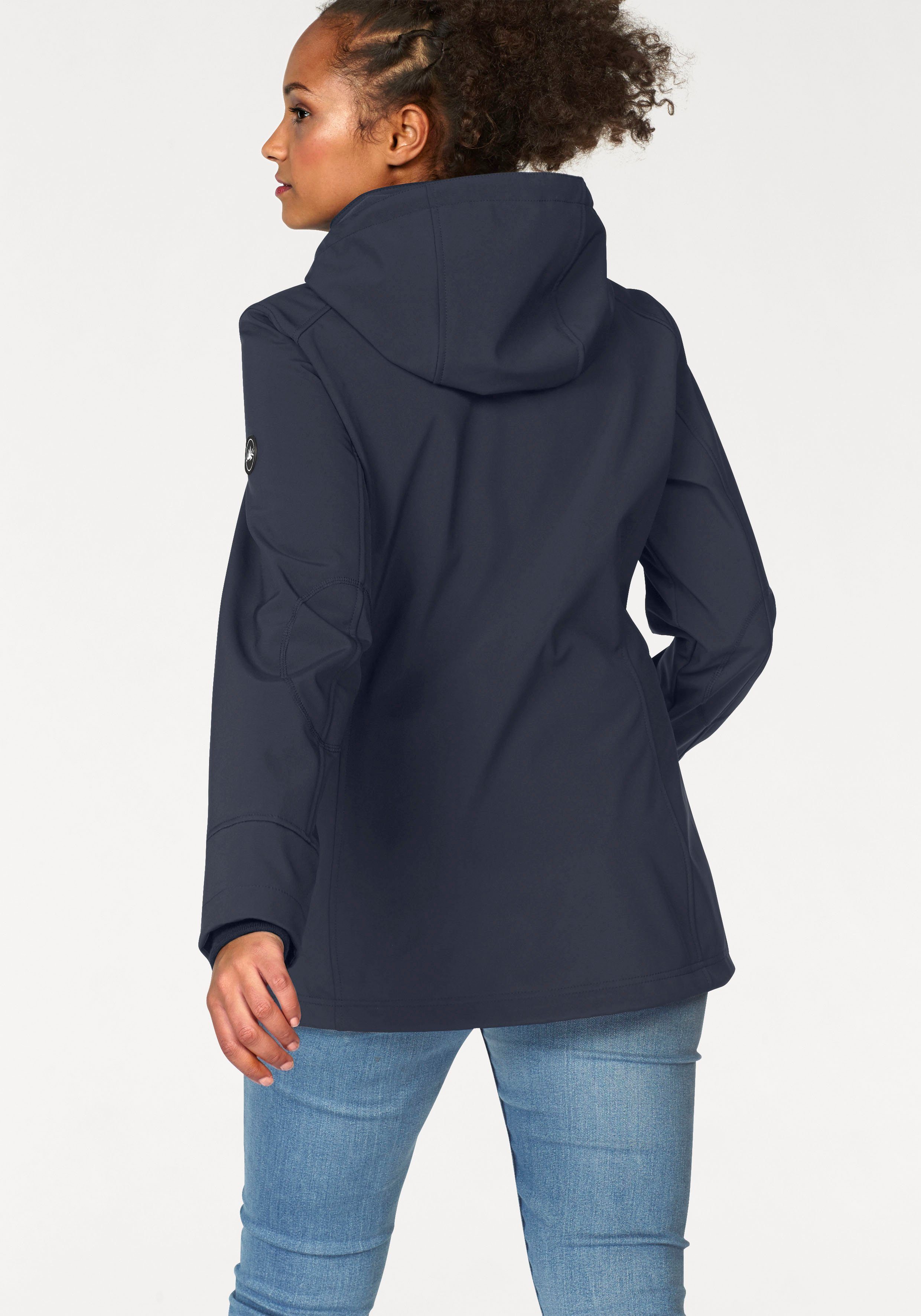 Polarino Softshelljacke für Übergangszeiten, atmungsaktiv, winddicht, wasserabweisend
