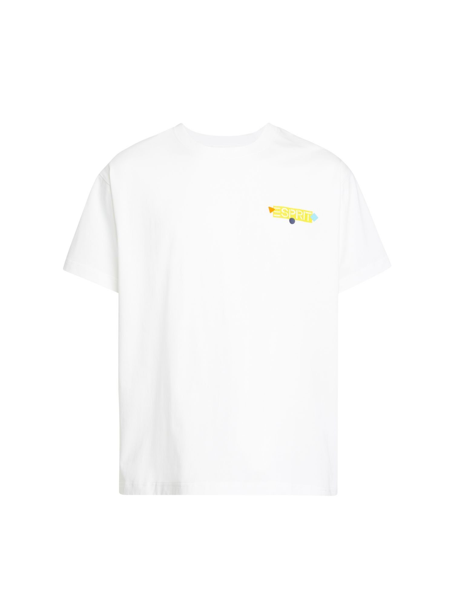 Esprit T-Shirt Yagi Archive T-Shirt mit Grafik-Logo (1-tlg) WHITE