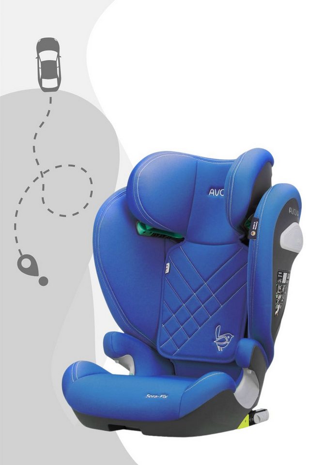 RECARO Autokindersitz Avova Sora-Fix ab 100 cm - 150 cm, Kopfstütze ist 12-fach verstellbar