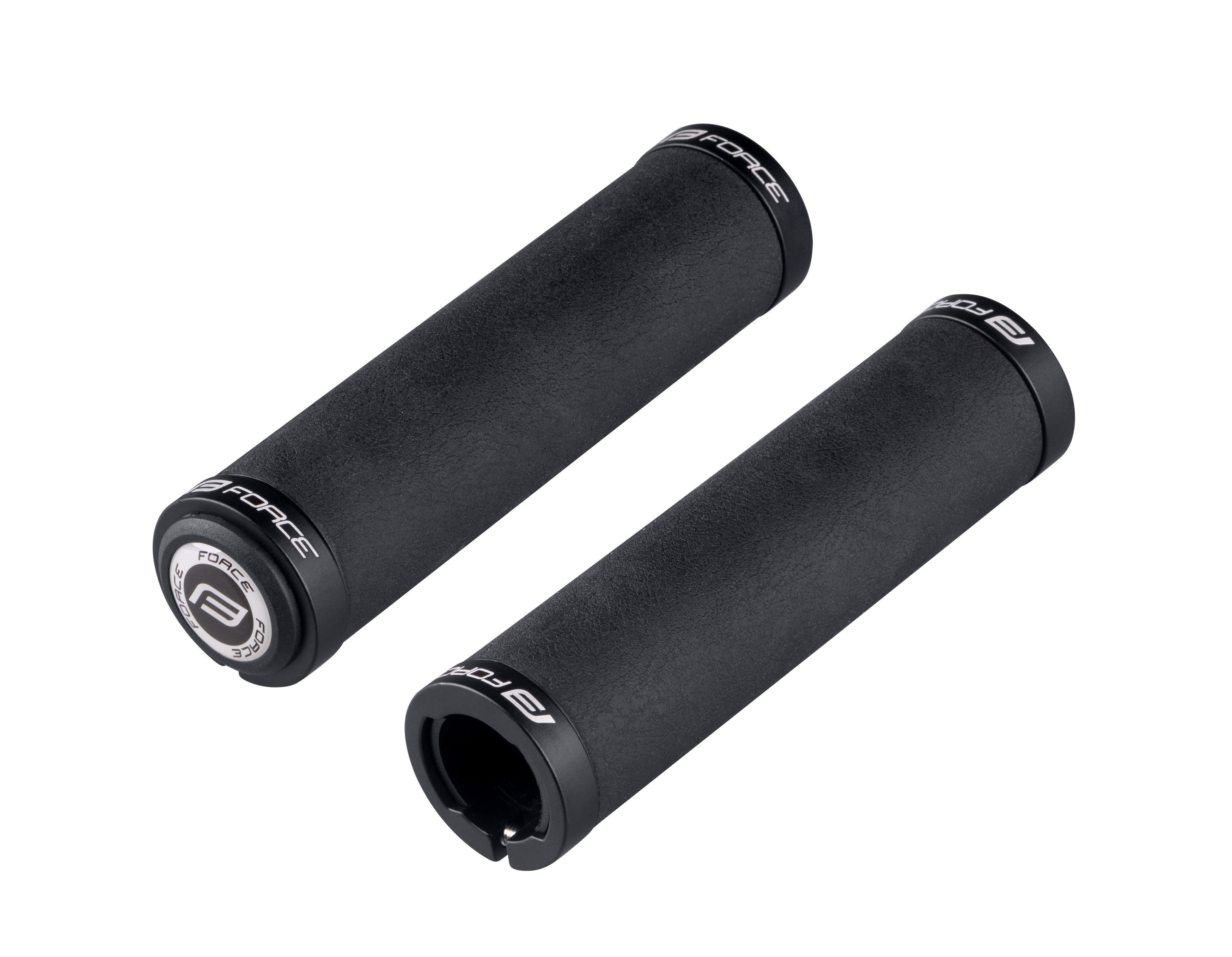 Fahrradlenkergriff Force Griff Bond Silikon mit Arretierung Schwarz