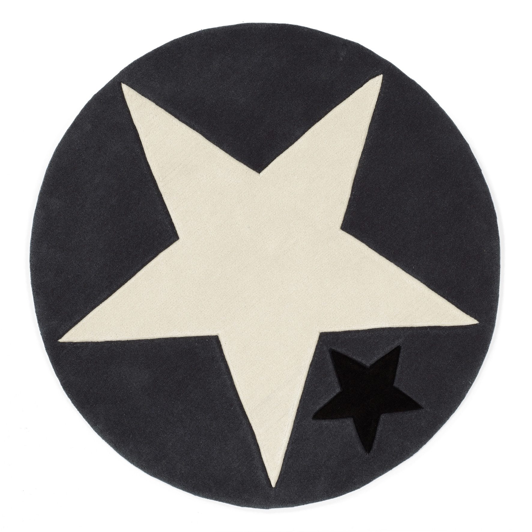 Rock STAR Baby Kinderteppich Rock Star Baby Stern rund 130cm, rund