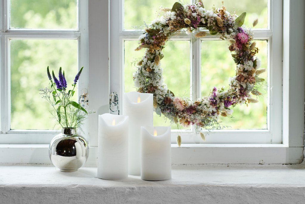 Sirius Home A/S LED-Kerze Sara Exclusive flackernde Flamme 7,5cm Durchmesse günstig online kaufen