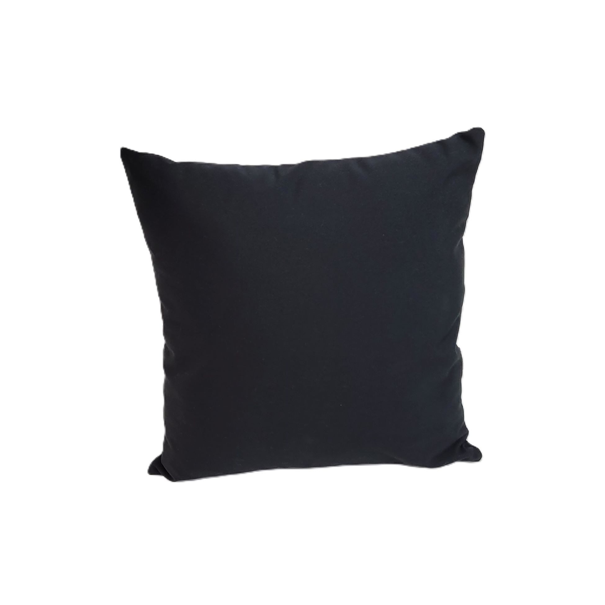 Rübeling Dekokissen mit Füllung 40x40cm, Uni Schwarz, Outdoor geeignet