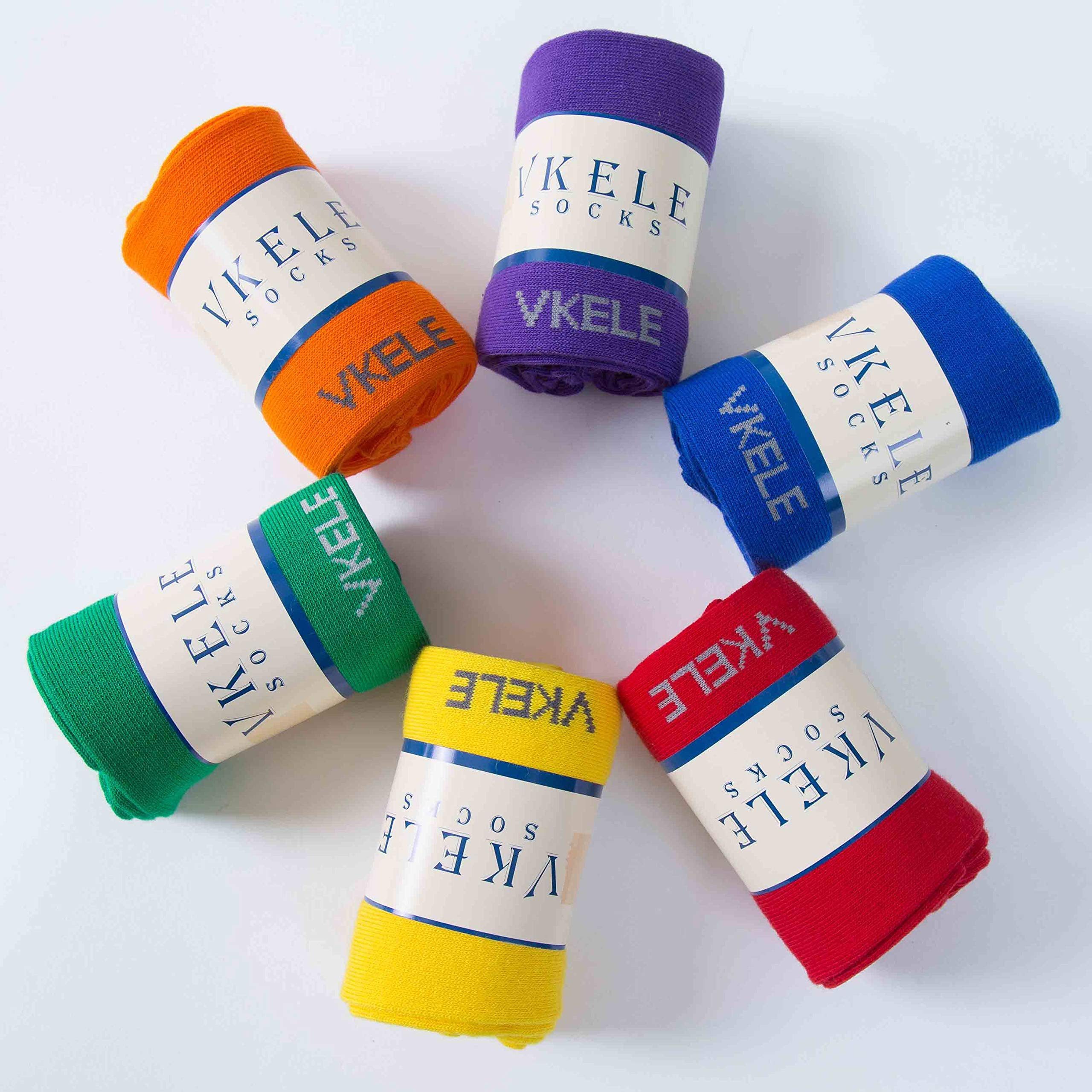 Vkele Businesssocken Bunte Socken (6-Paar) Geschenkpack einfarbige socken herrensocken, Crew Socken – Bild 4 von 5