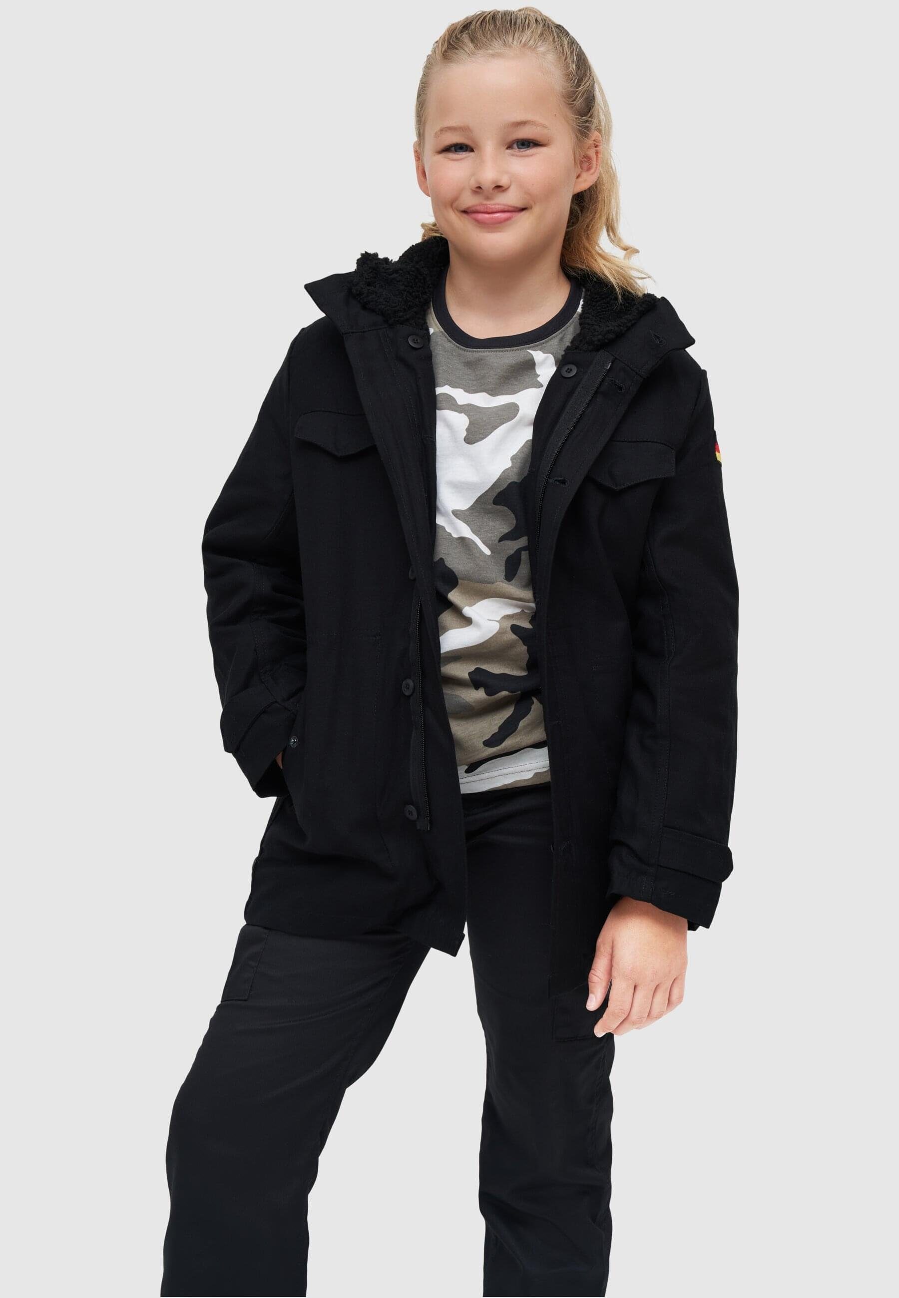 Brandit Parka Herren Parka black BW Kids (1-St)