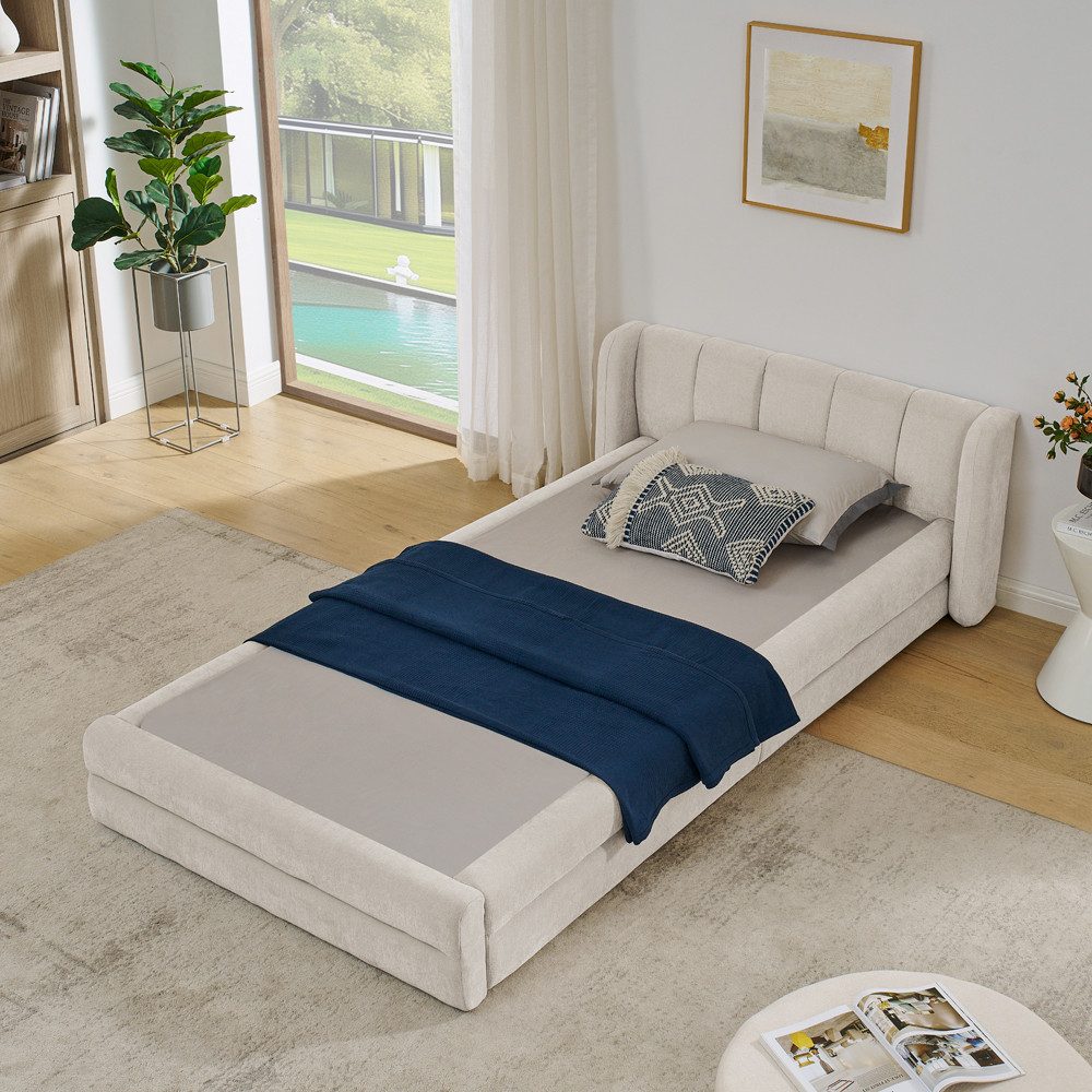 OKWISH Polsterbett mit hoher Rückenlehne (Kinderbett günstig online kaufen